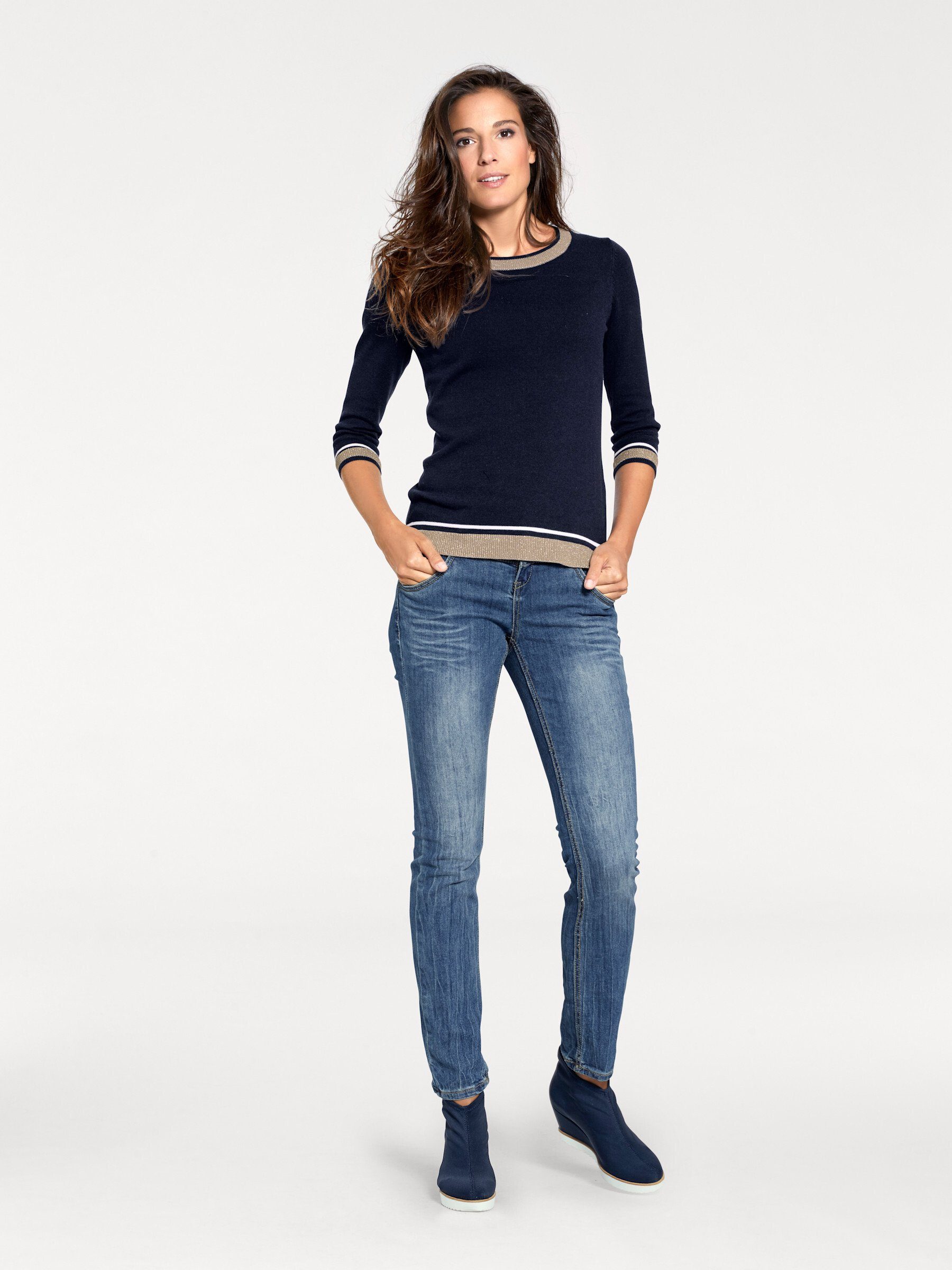 heine Strickpullover Rundhalspullover . günstig online kaufen