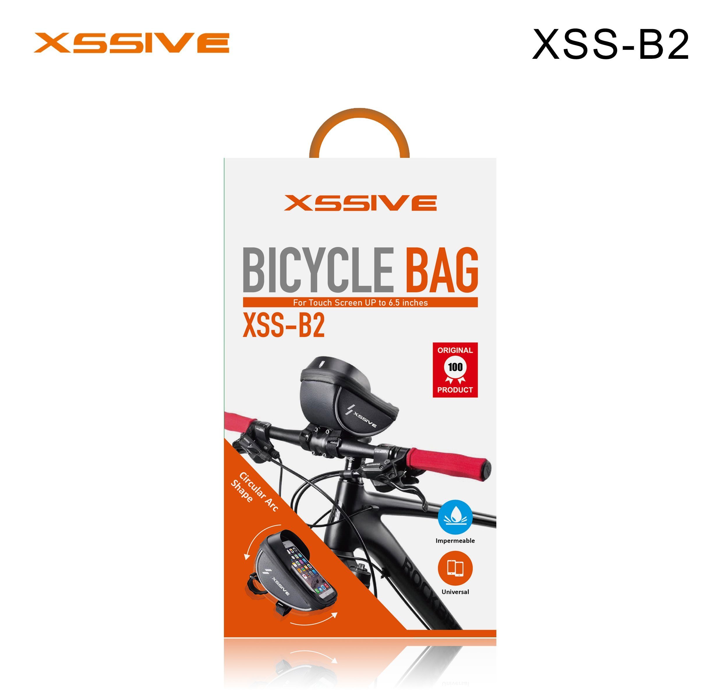 Xssive Handy-Lenkertasche - Fahrradtasche bis 6.5" für Lenker, Wasserdicht (1-tlg), ideal für Fahrradfahrer, perfekt für Radsport