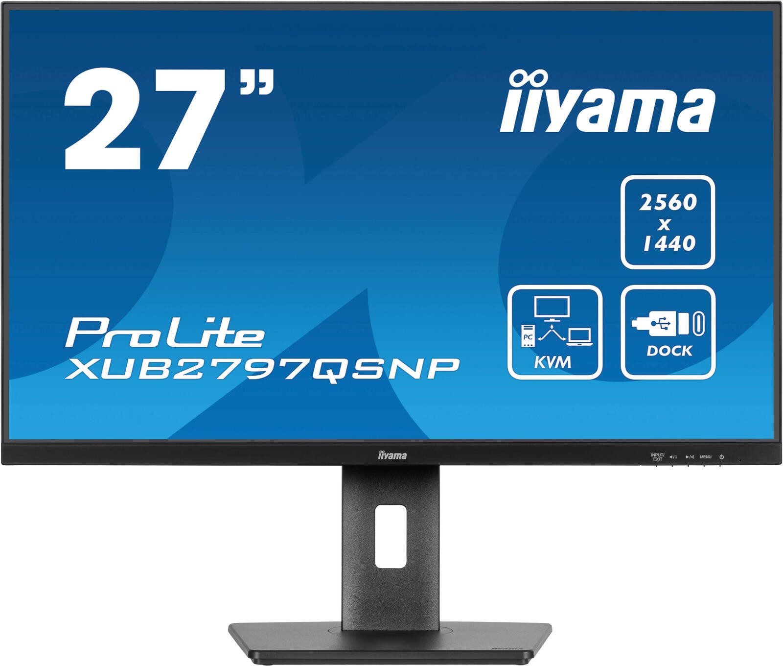 Iiyama iiyama ProLite XUB2797QSNP-B1 TFT-Monitor (2560 x 1440, 1 ms Reaktionszeit, 100 Hz, IPS Panel)