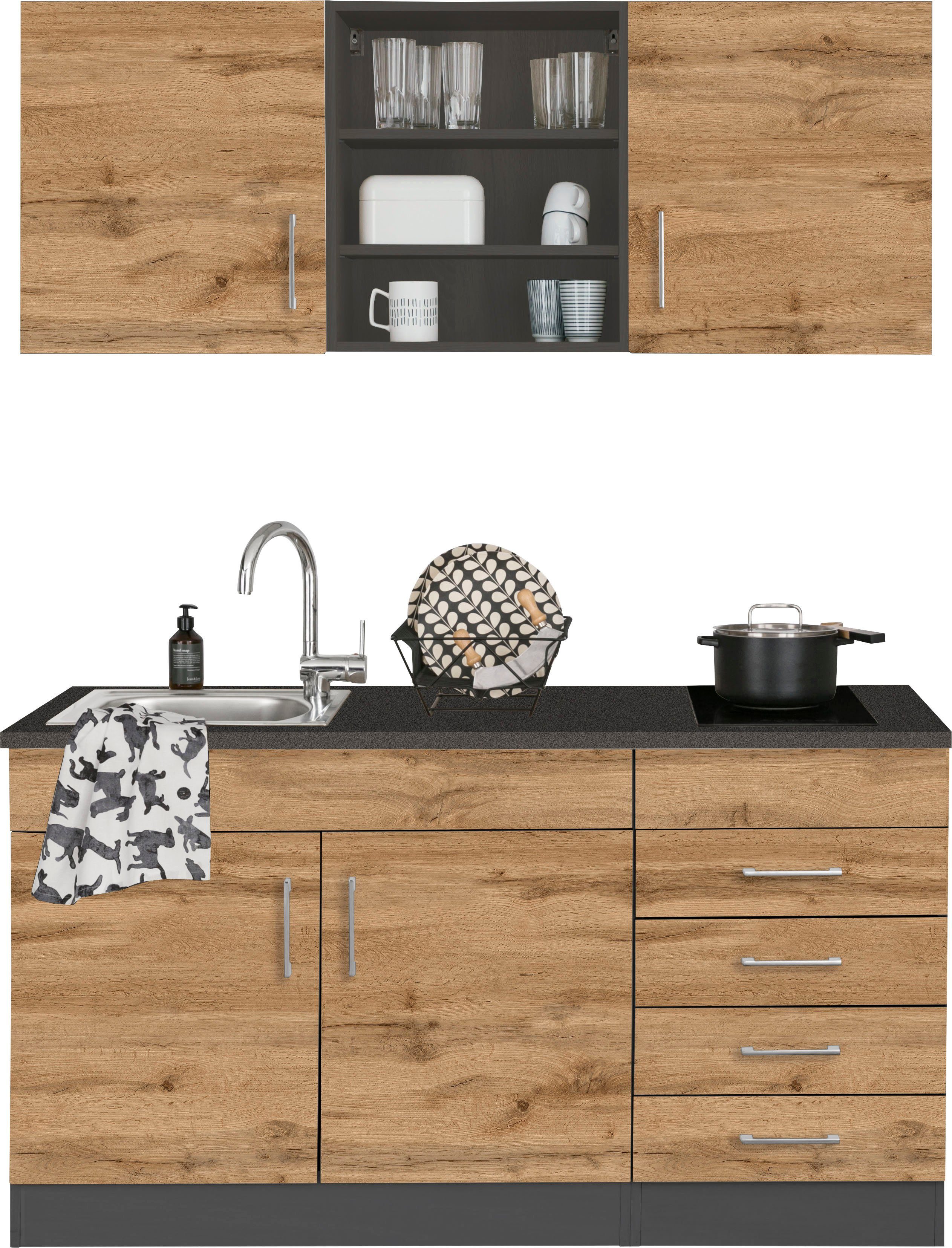 KOCHSTATION Pantryküche KS-Mali, Breite 150 cm, günstig online kaufen