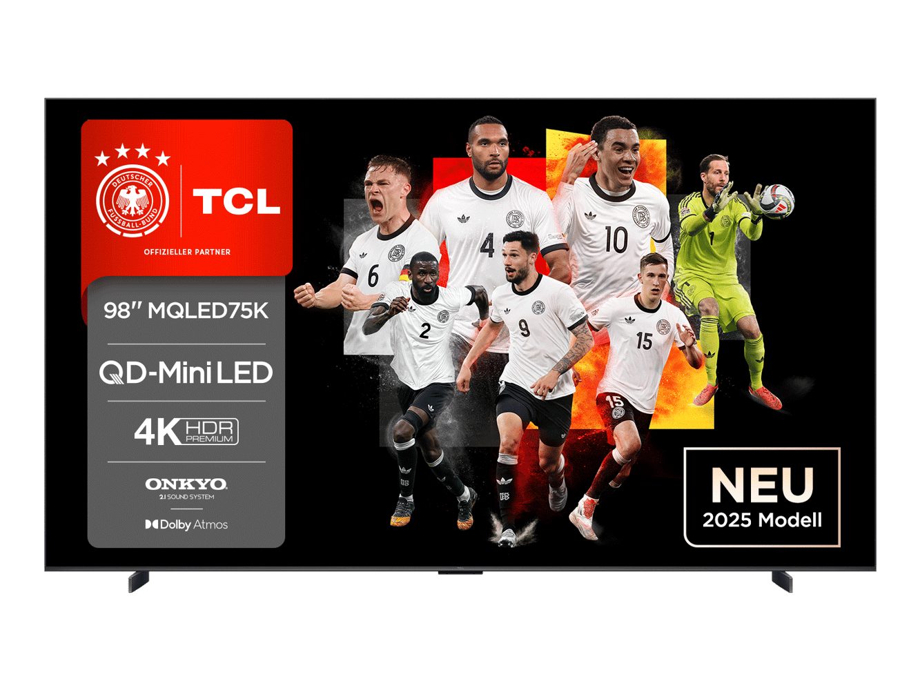 TCL 98MQLED75K QLED Mini LED-Fernseher (98 Zoll, 4K Ultra HD)