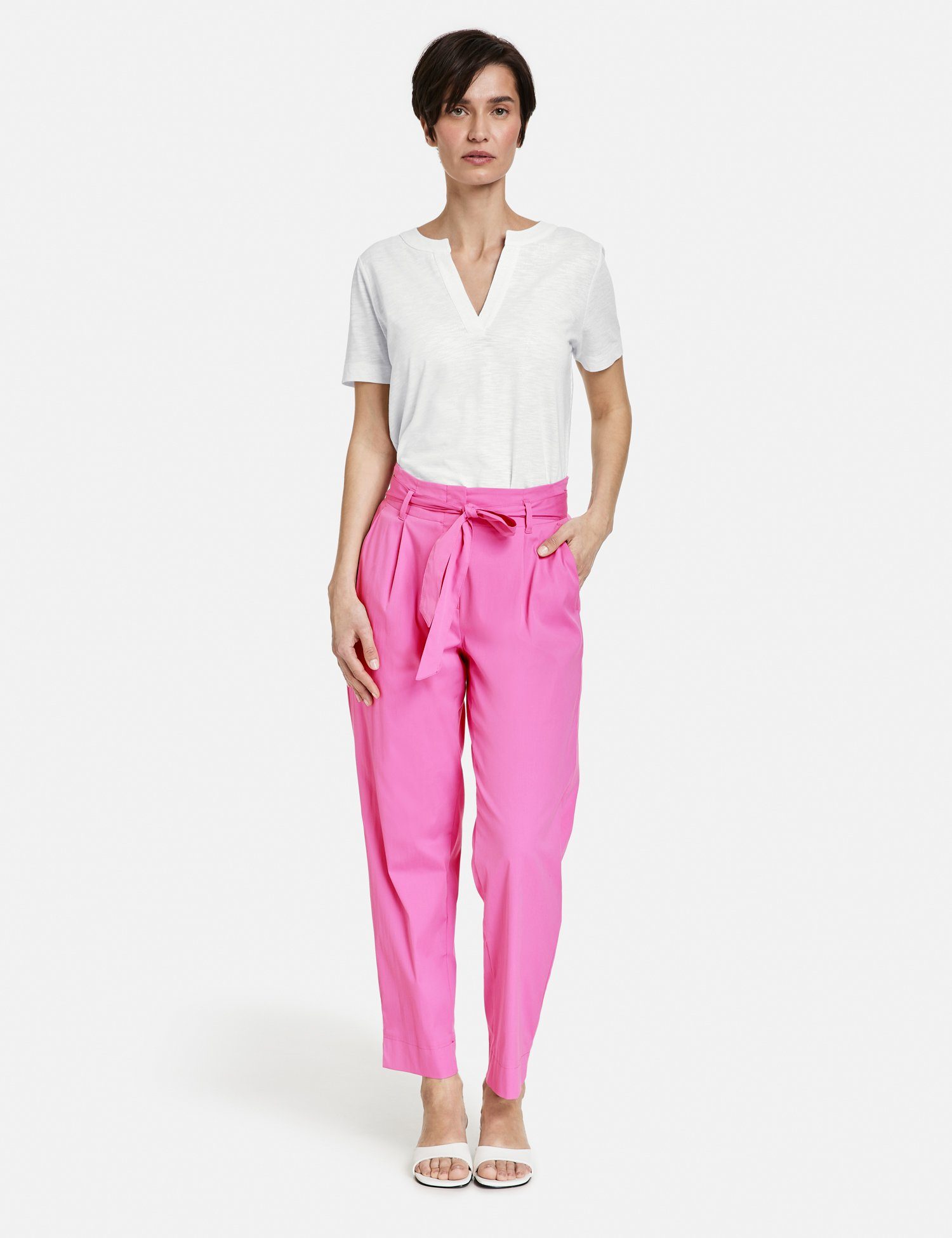 GERRY WEBER 5-Pocket-Hose 7/8 Hose mit Bindegürtel