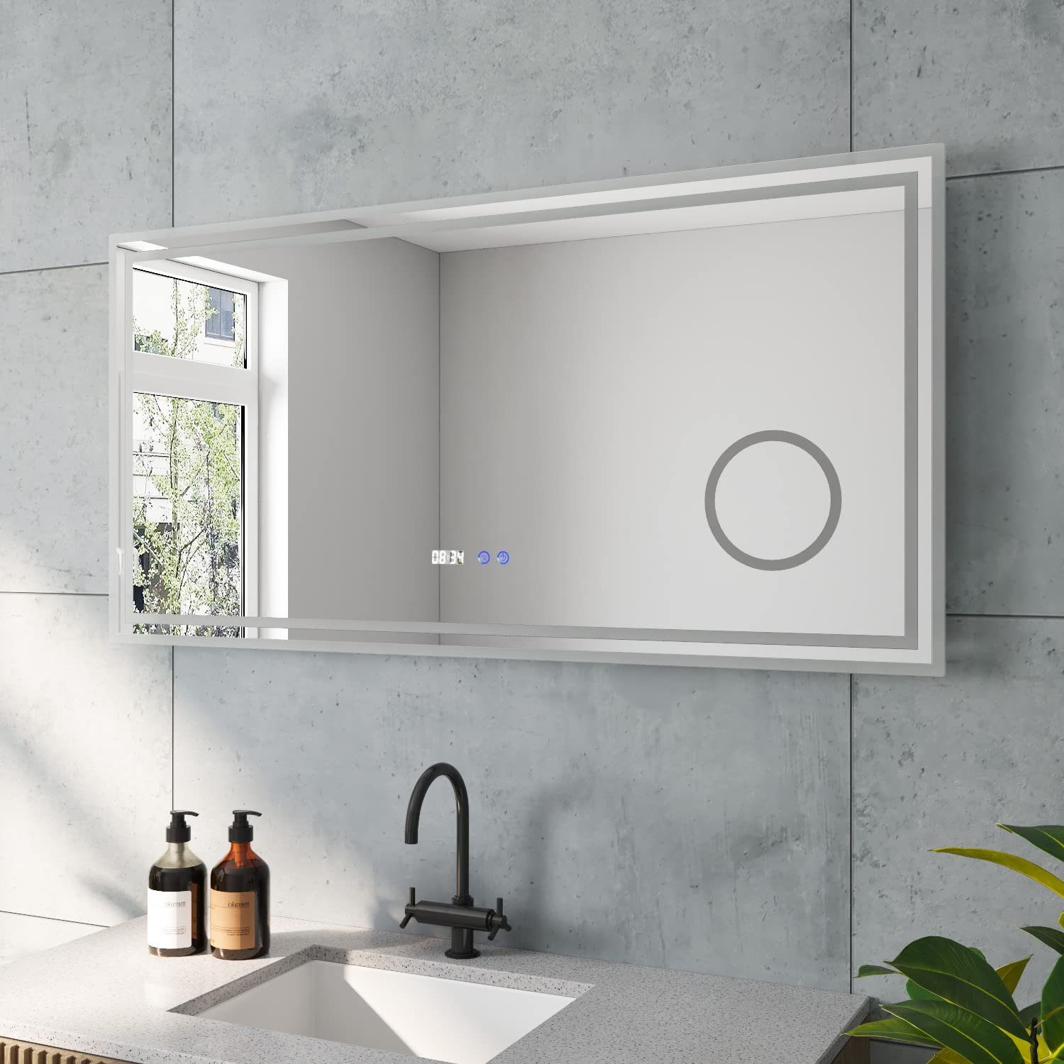 AQUABATOS LED-Lichtspiegel LED Badspiegel Badezimmerspiegel mit Beleuchtung günstig online kaufen