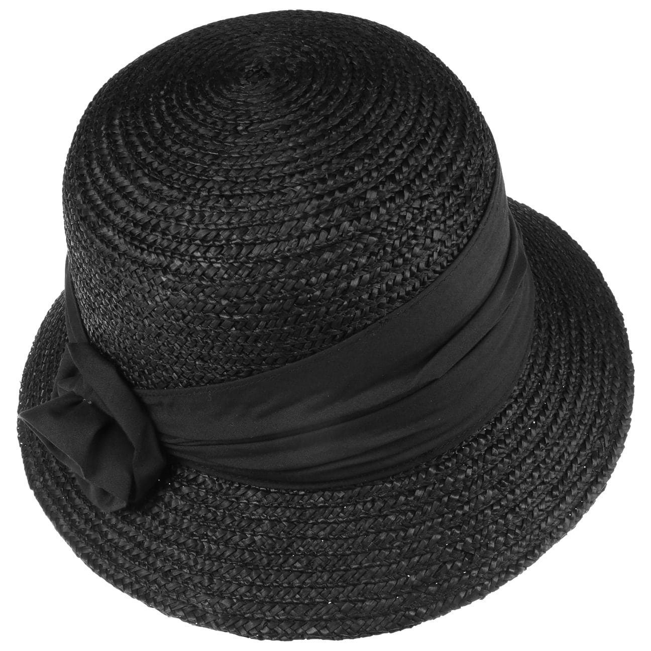 Seeberger Sonnenhut (1-St) Strohglocke mit Ripsband