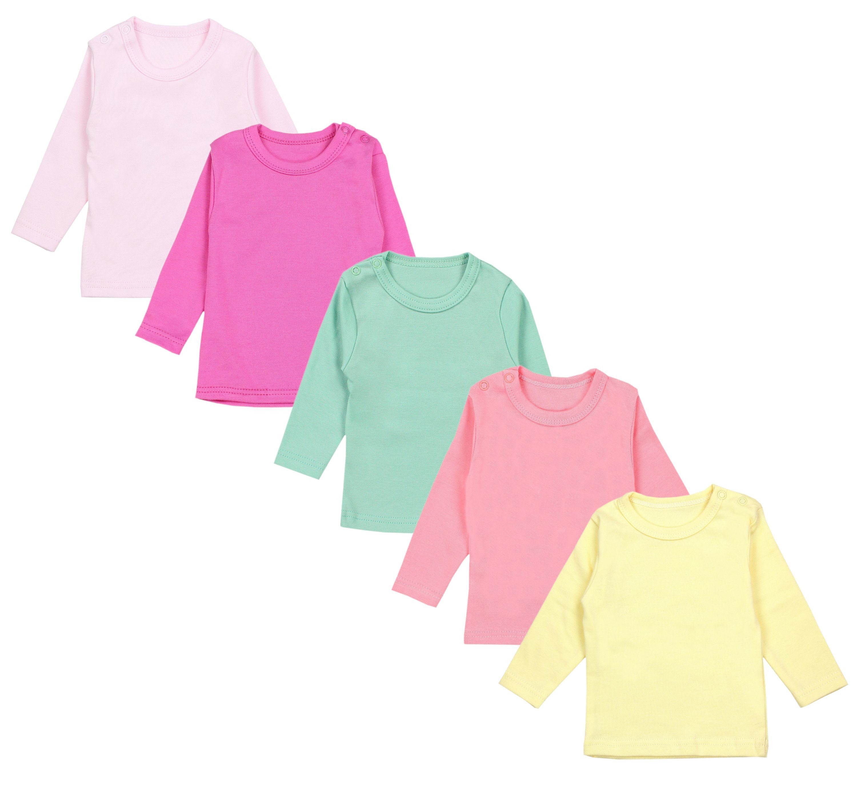 TupTam Langarmshirt TupTam Baby Mädchen Langarmshirt Sterne 5er Pack