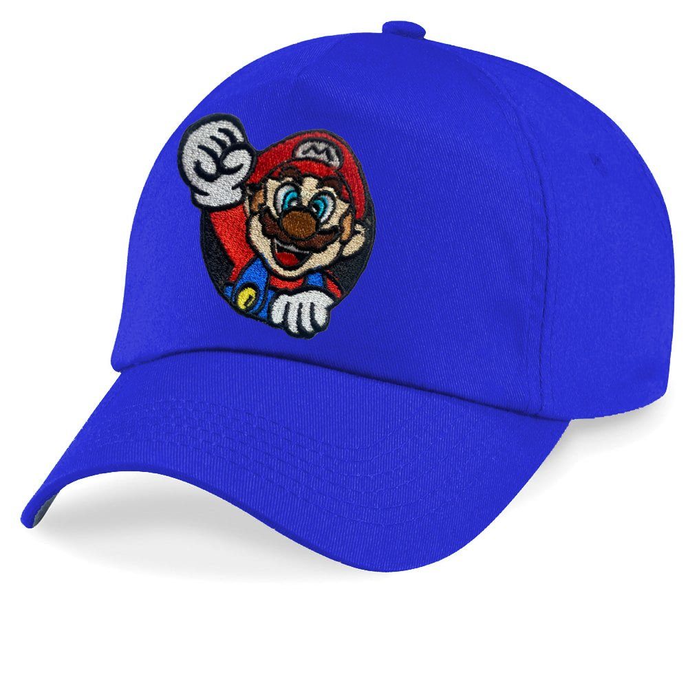 Blondie & Brownie Baseball Cap Kinder Mario Faust Stick Patch Luigi Peach Super Nintendo One Size Royalblau