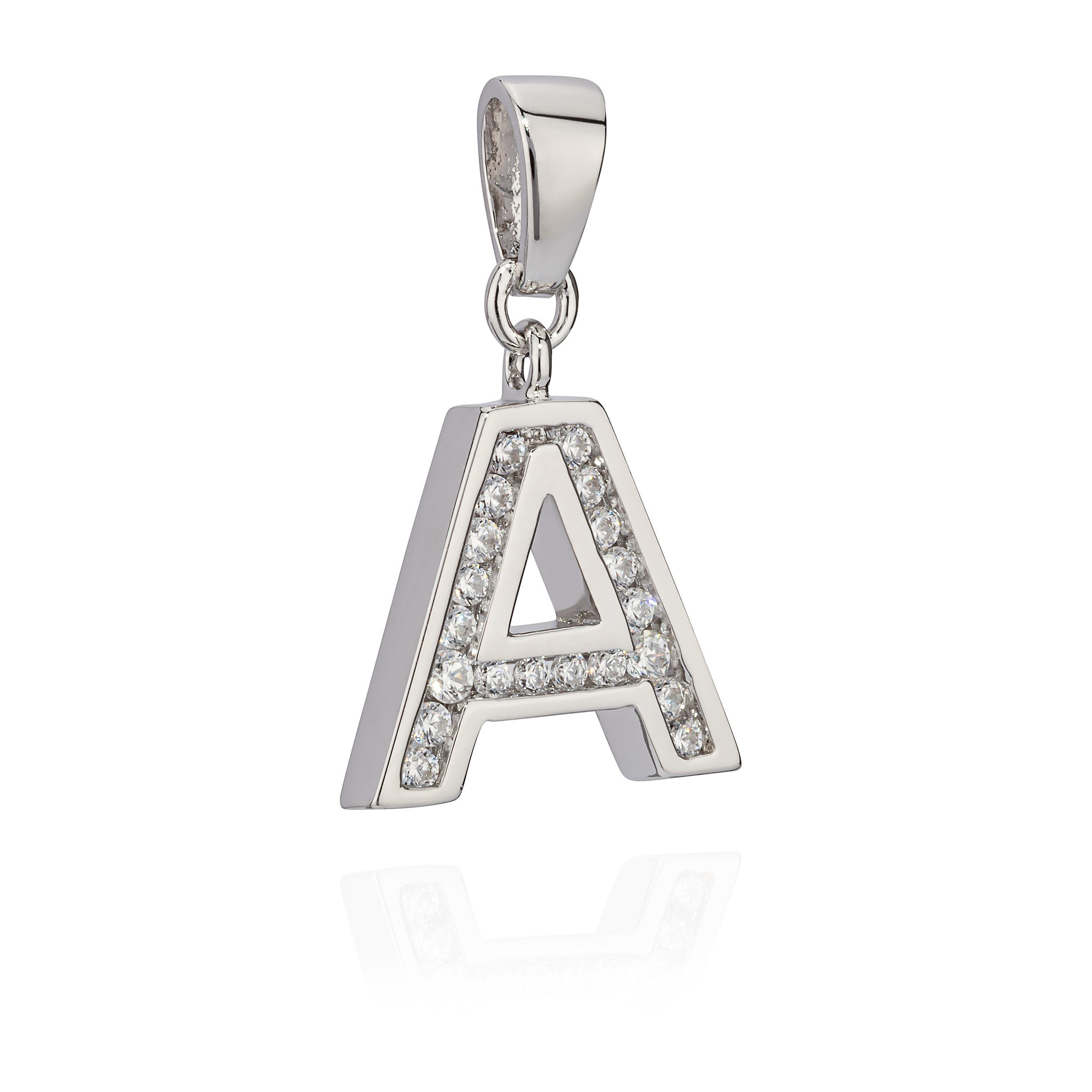 NKlaus Kettenanhänger 13x13mm Kettenanhänger Buchstabe A günstig online kaufen