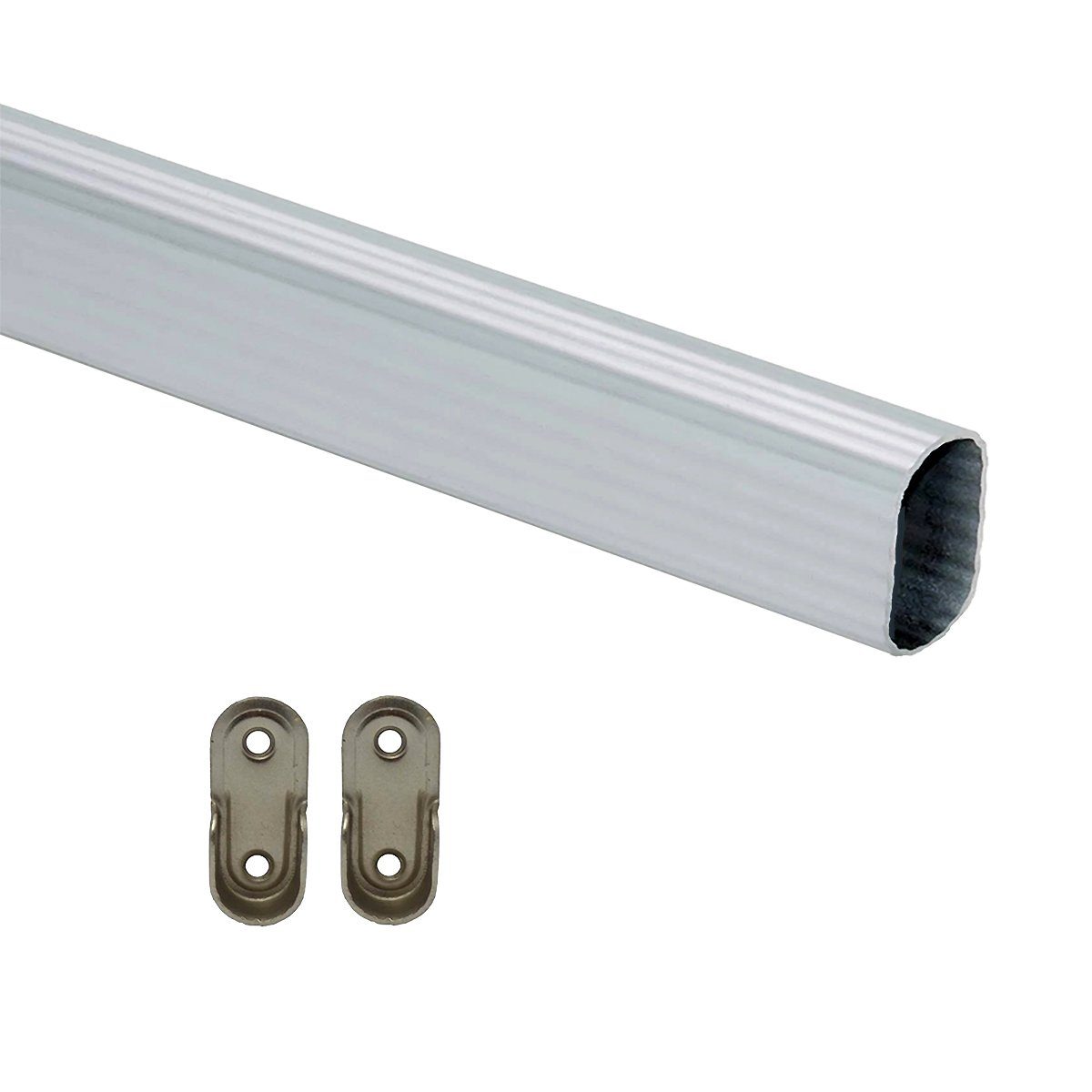 HOOZ Kleiderstange Kleiderstange Silber mit Halterung - 50 cm (1 St., 50 cm günstig online kaufen