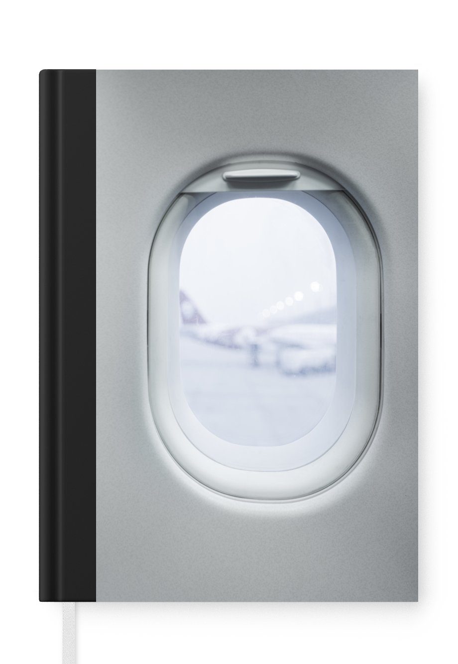 MuchoWow Notizbuch 98 Flugzeugfenster, dem Notizheft, A5, Merkzettel, Blick Tagebuch, aus Seiten, Journal, Haushaltsbuch