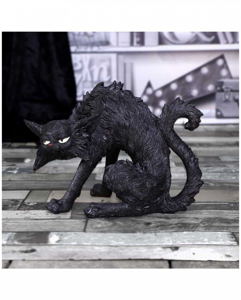 16cm Schwarze Dekofigur Hexenkatze Horror-Shop Spite