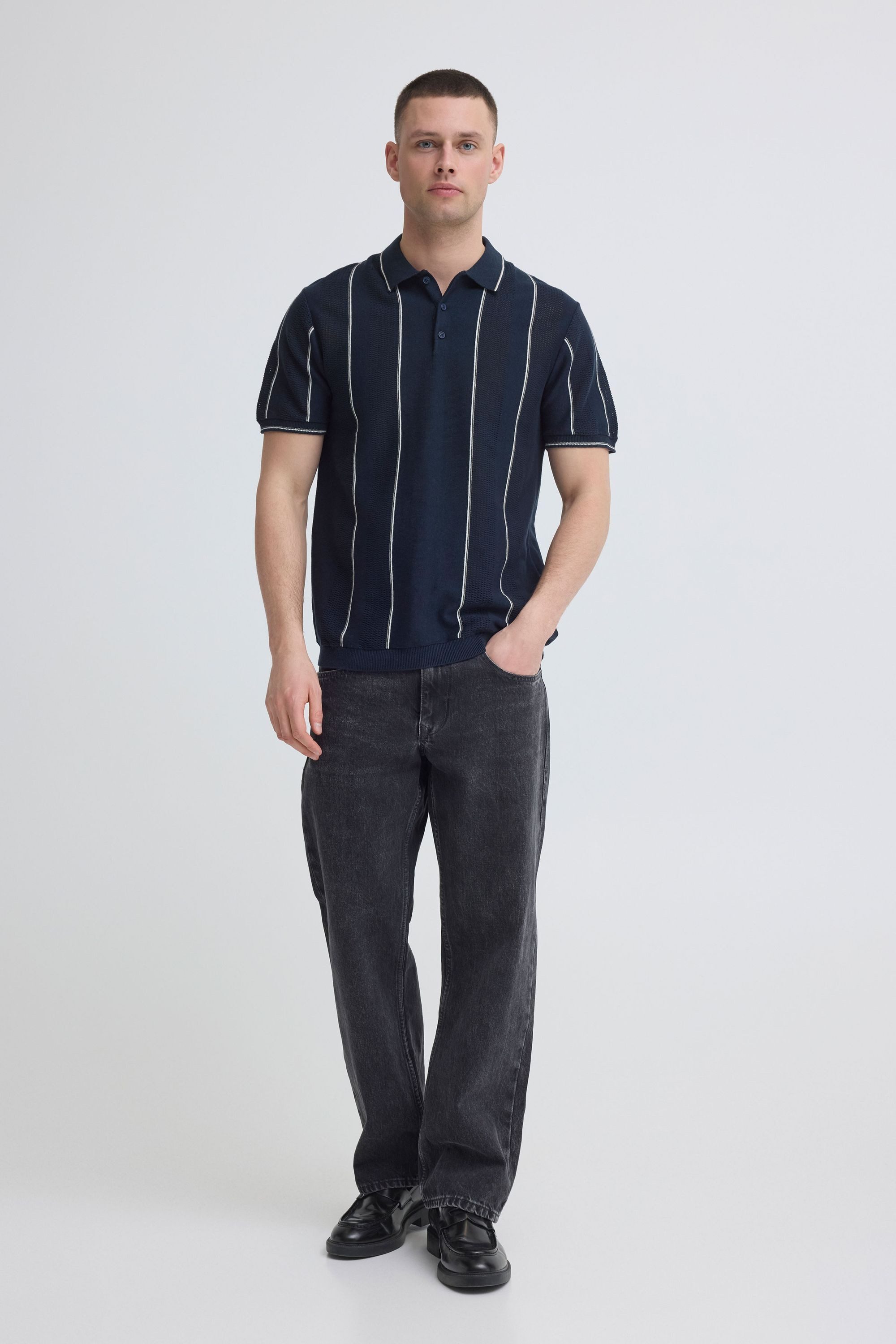 Blend Poloshirt BHAven Polo (1-tlg) Legeres Polo-Shirt in Feinstrick-Qualität