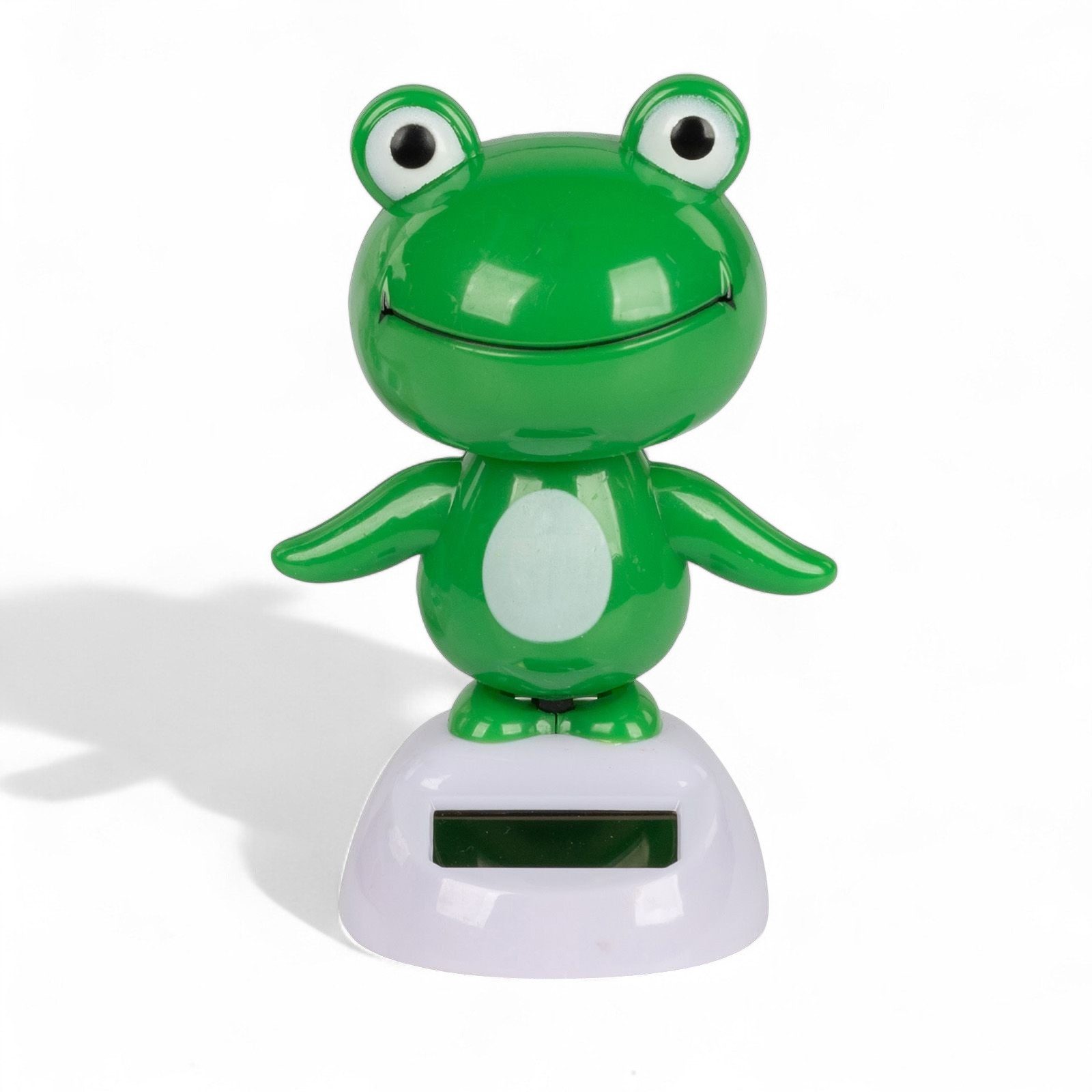formano Sammelfigur Solar Wackelfigur Frosch 10cm lustige Dekofigur solarbetrieben