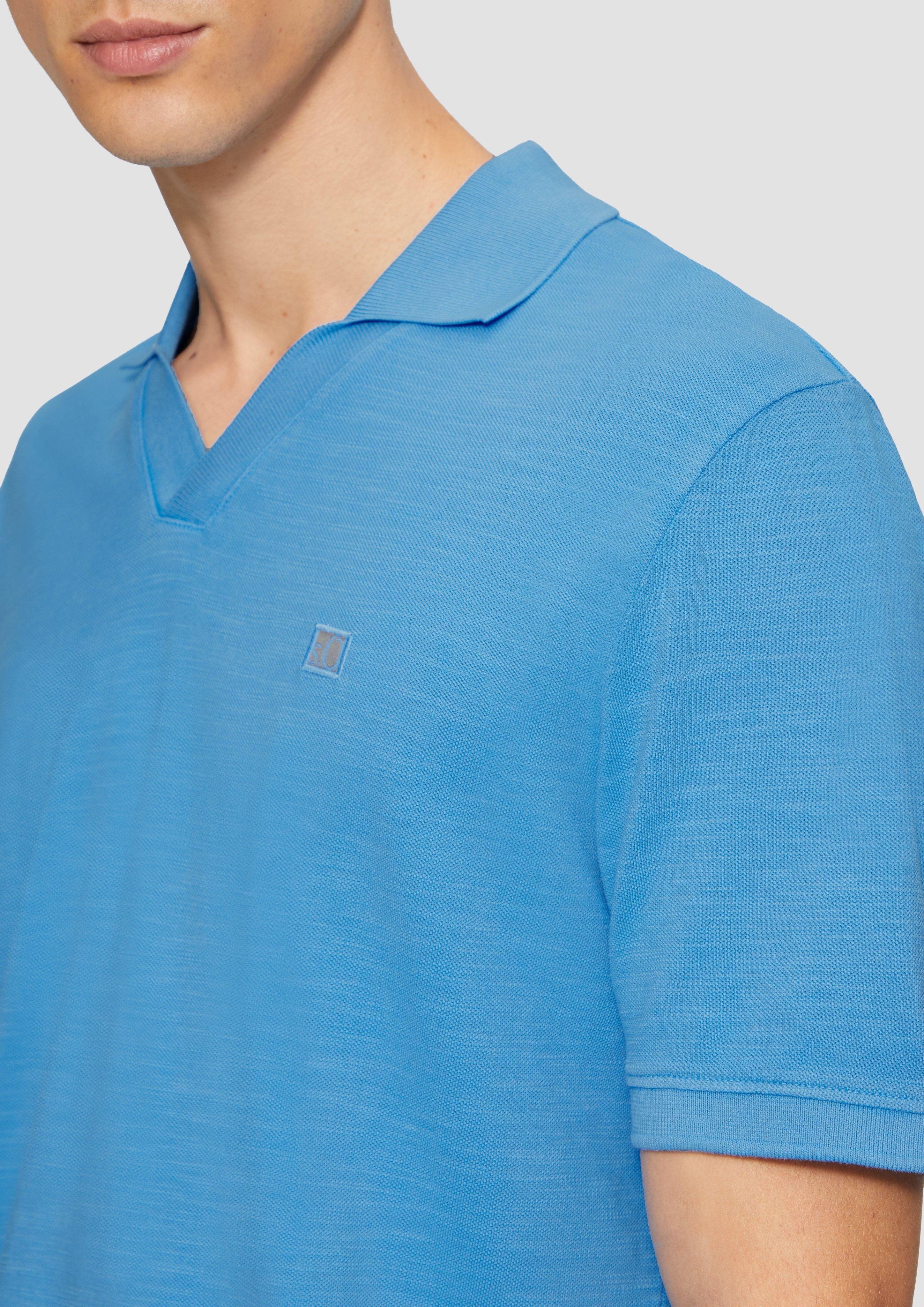 s.Oliver Kurzarmshirt Poloshirt aus Piqué mit günstig online kaufen