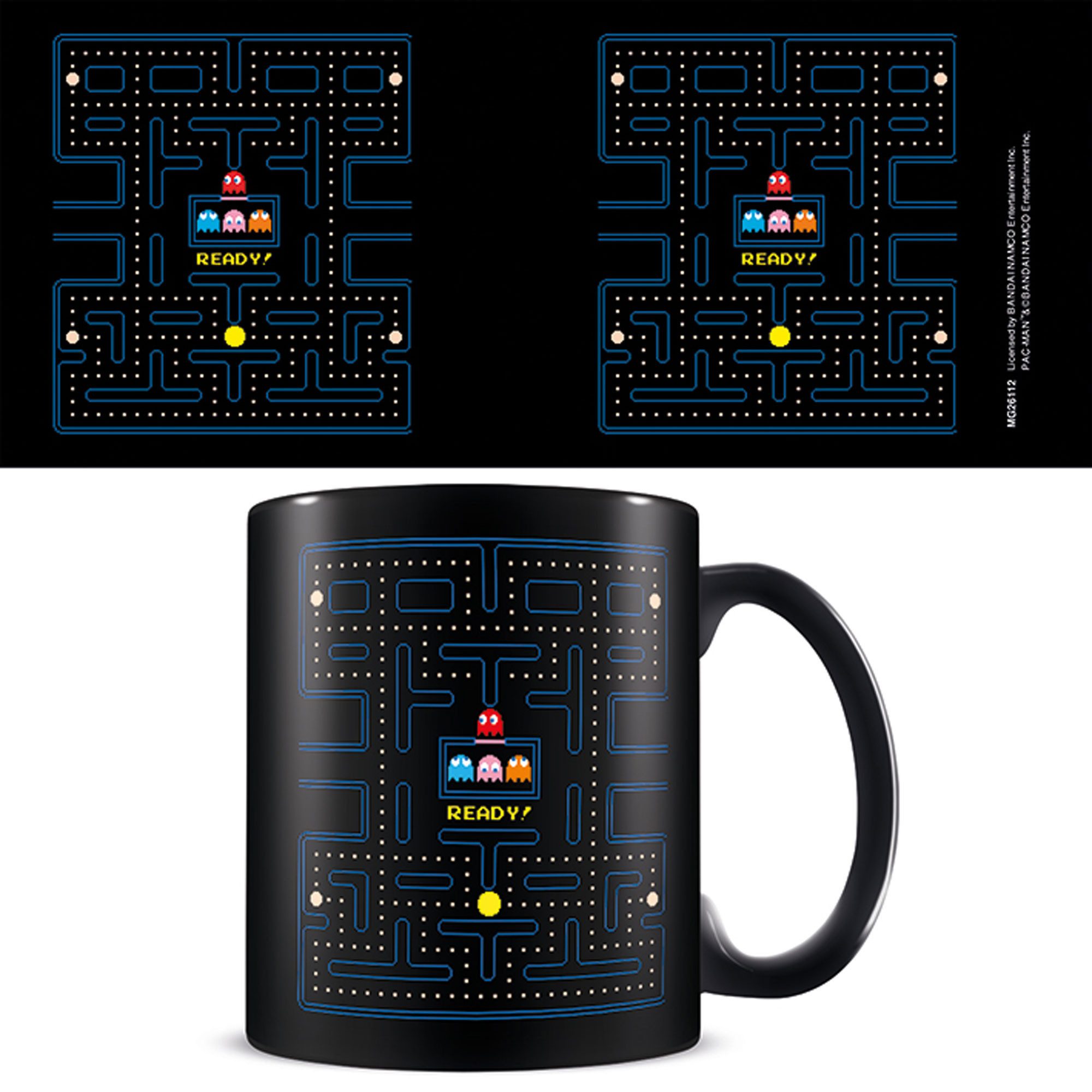 Tasse Pac-Man - Lizenz Tassen 3D - Maze - black