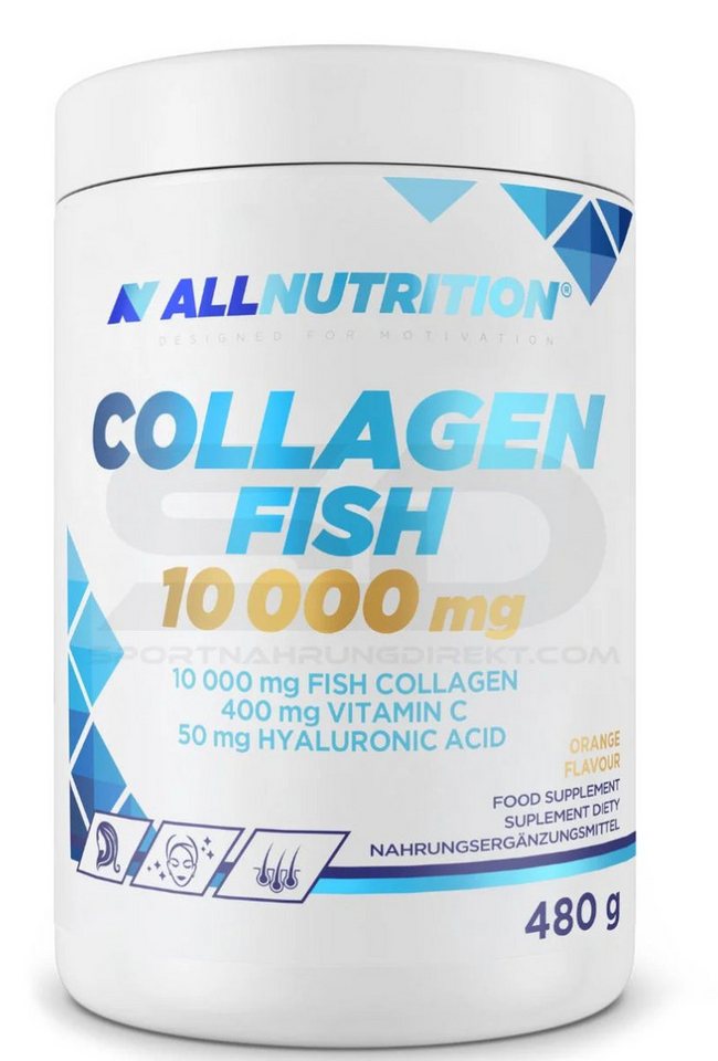 ALL NUTRITION ALL NUTRITION® COLLAGEN FISH 10.000mg 480g Kollagen Pulver, 1 er Einzelprodukt à 0 St., 480 g, Kollagengehalt Mit Vitamin C