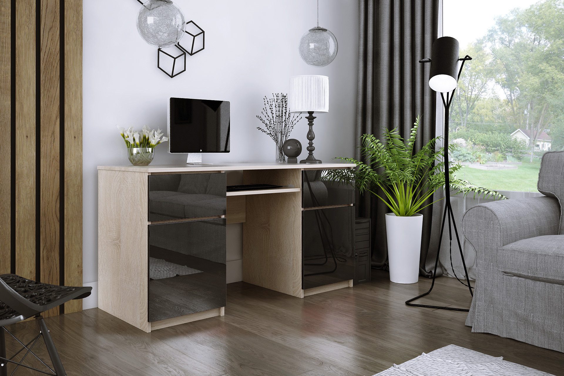 Faizee Möbel Schreibtisch ZOE 135 cm Schreibtisch