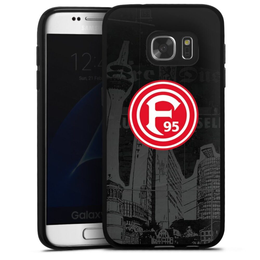 DeinDesign Handyhülle Fortuna Düsseldorf Offizielles Lizenzprodukt Logo Fortuna Logo City, Samsung Galaxy S7 Silikon Hülle Bumper Case Handy Schutzhülle