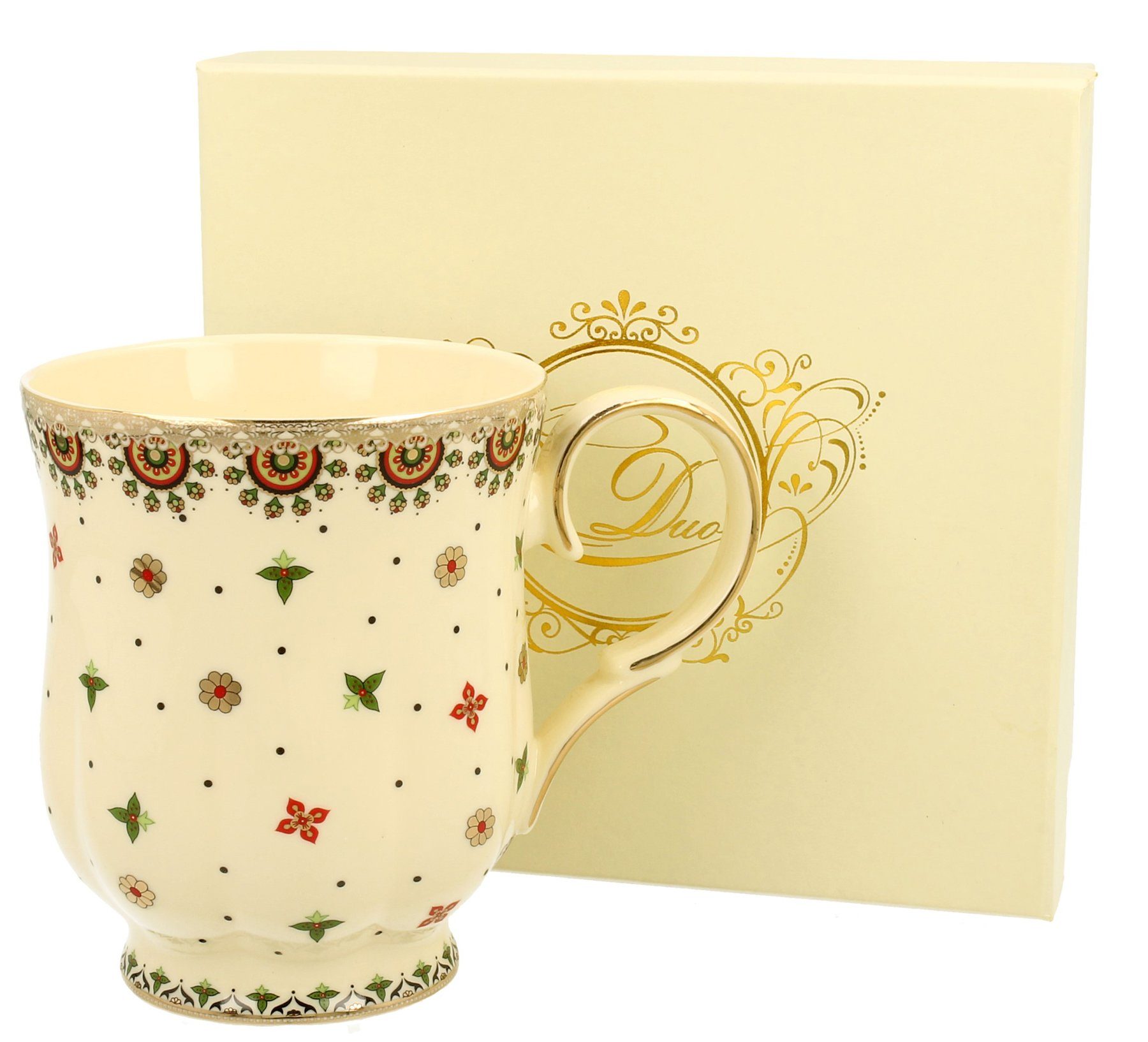 Dark-Desires Becher Exclusive Duo Tasse Casablanca Goldrand 450 ml