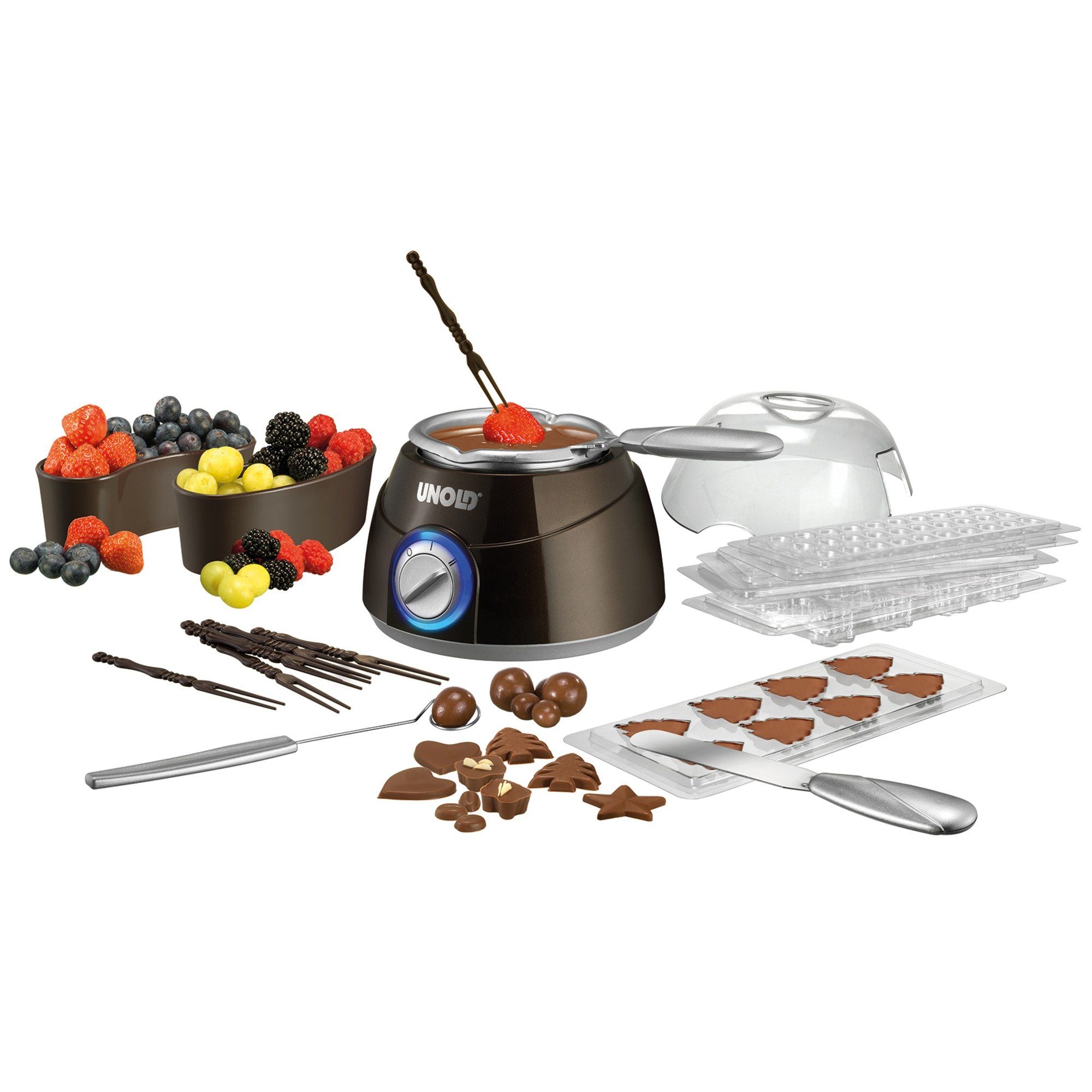 Chocolatier Unold (25 Fondue Unold Watt) Schokobrunnen, 48667,