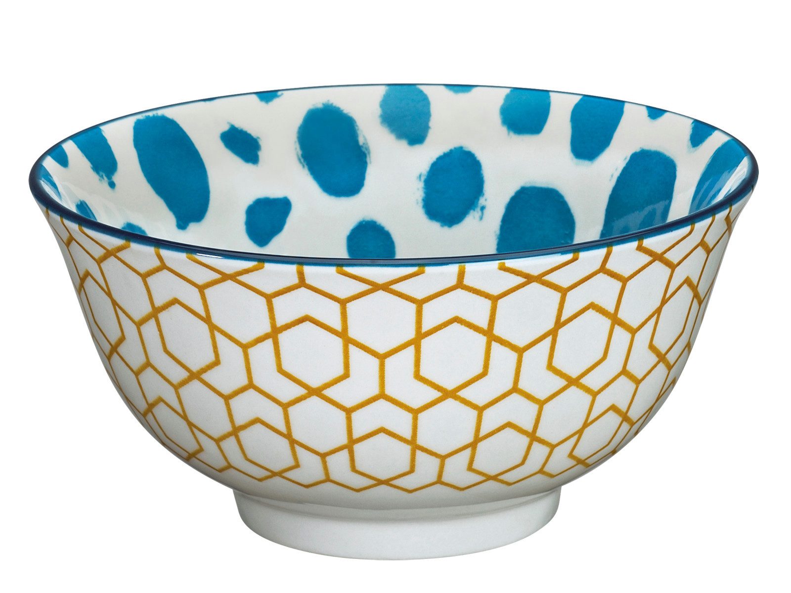 Cilio Schale AMICI Bowl Waben 18 cm, Porzellan, (Bowls)