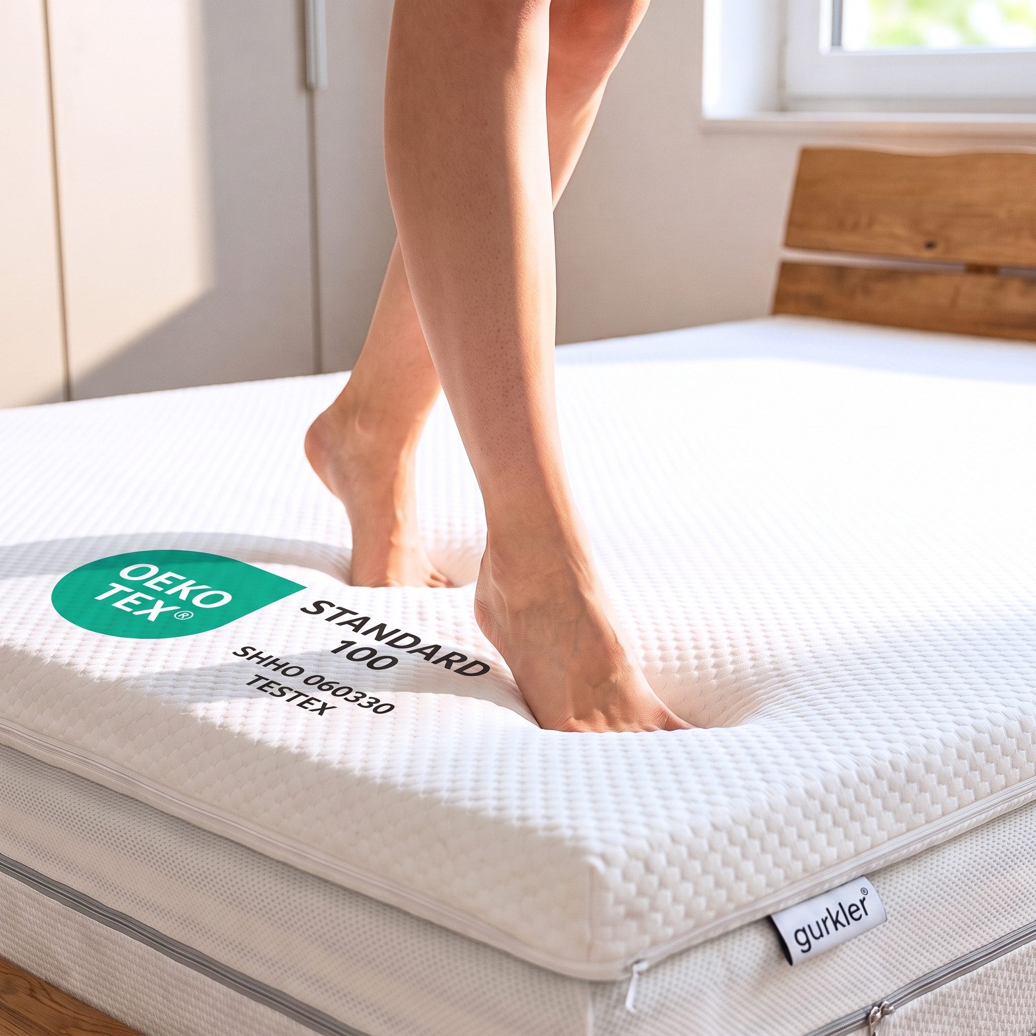 gurkler, Topper langlebig & super weich, 5 cm hoch, Komfort Memory Foam, (180 x 200 x 5 cm), 40 kg/m³