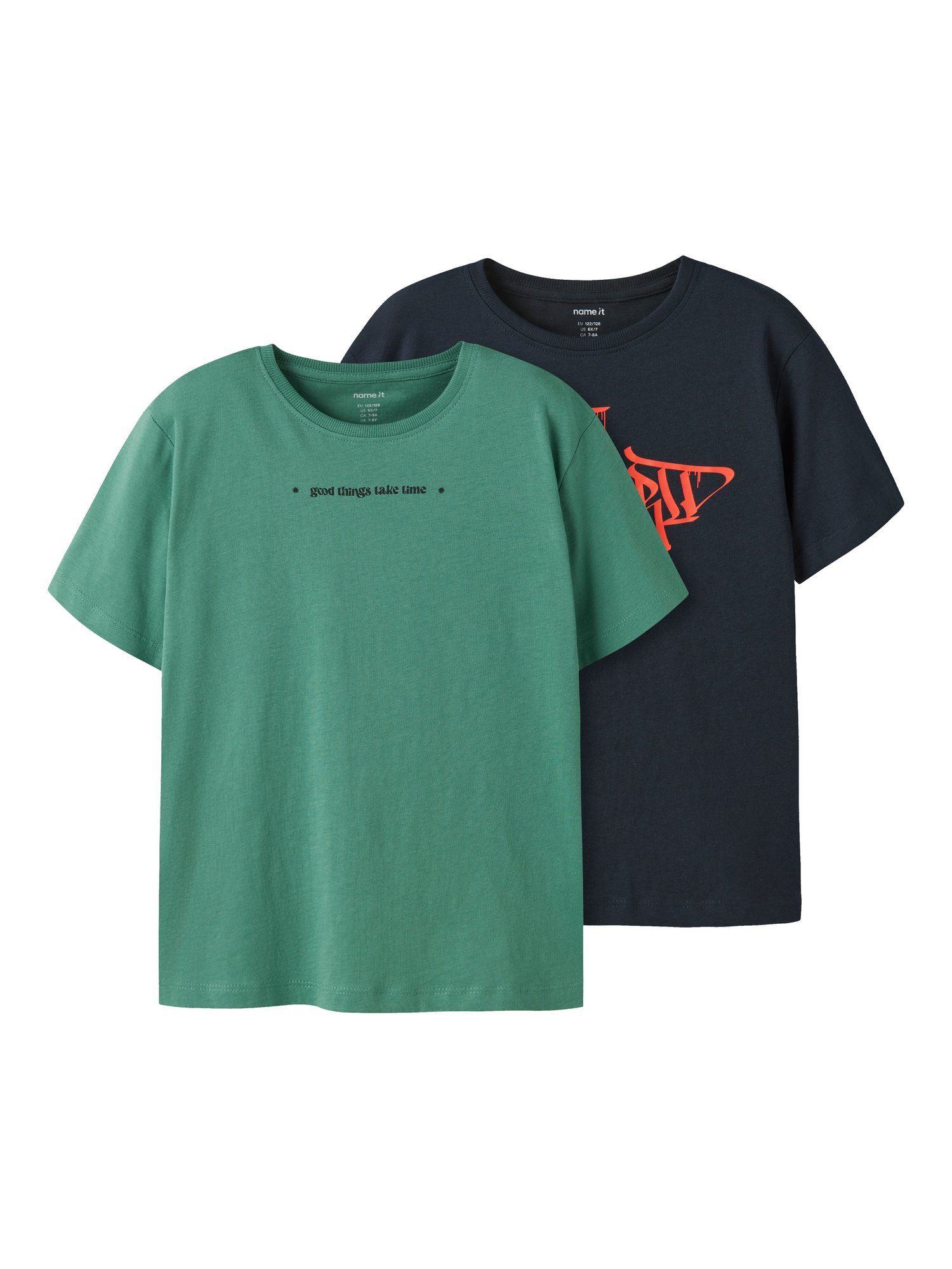 Name It T-Shirt (2-tlg) NKMBENNO 2P S/S NREG TOP BOX PB