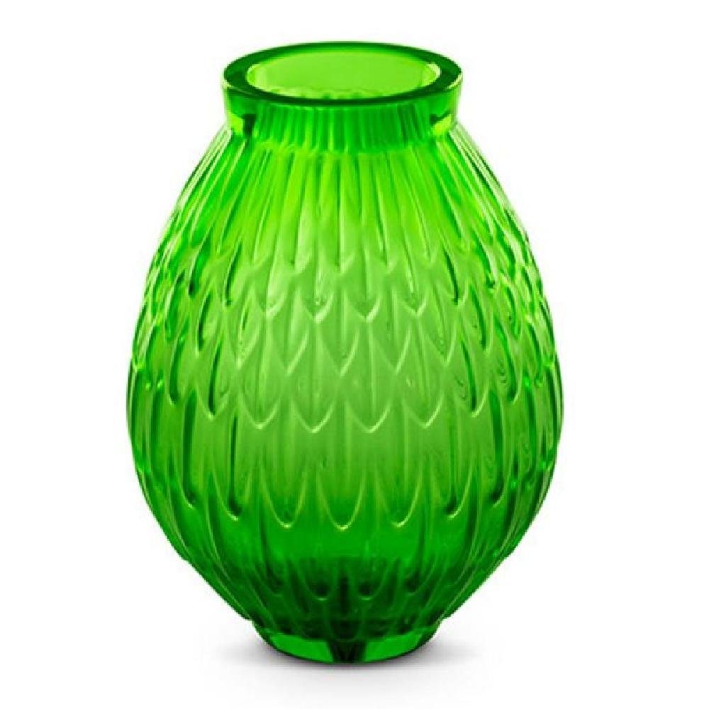 Lalique Dekovase Vase Plumes Small Amazon Green (14,7cm)
