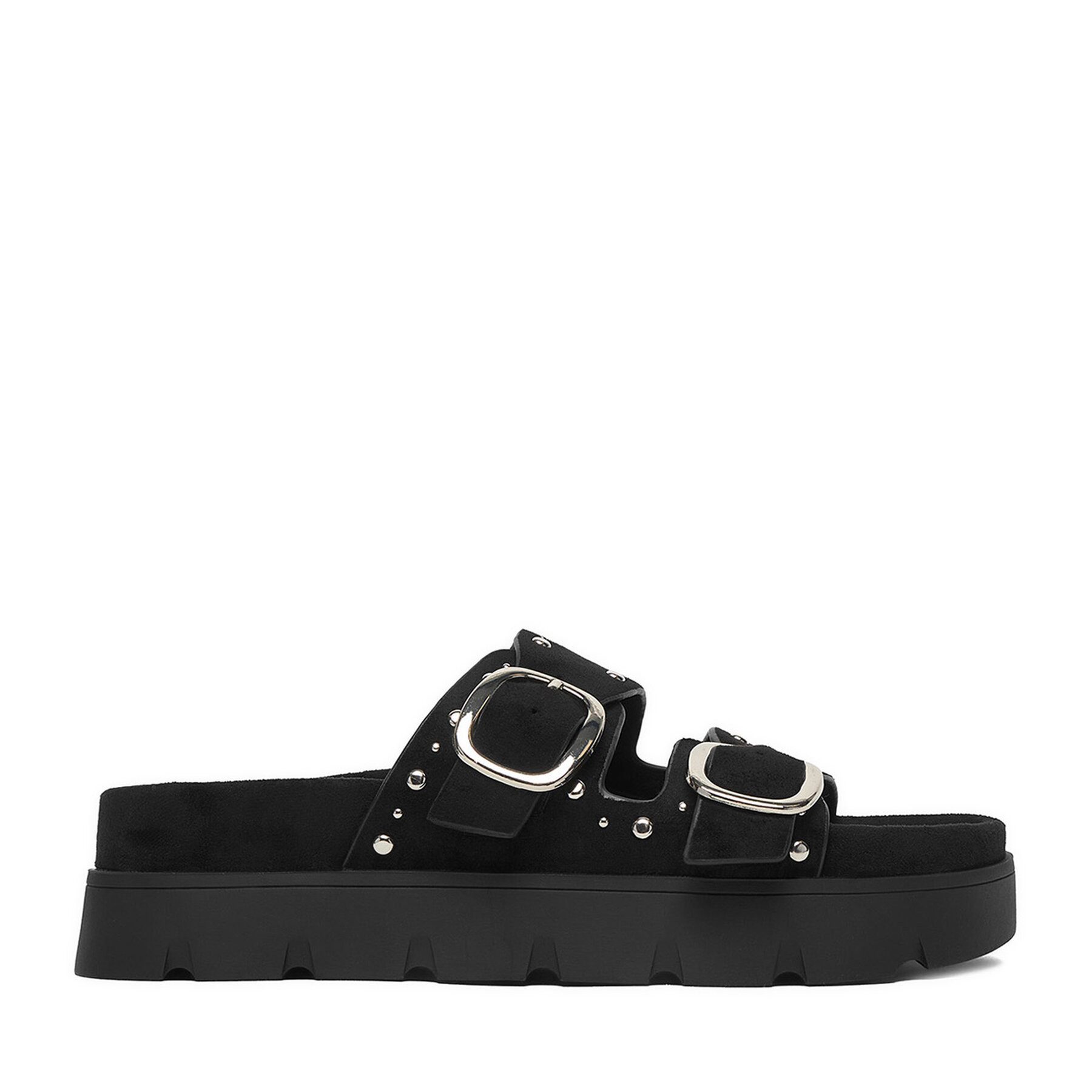 DeeZee Deezee Damen-Flip-Flops Schwarz Badepantolette