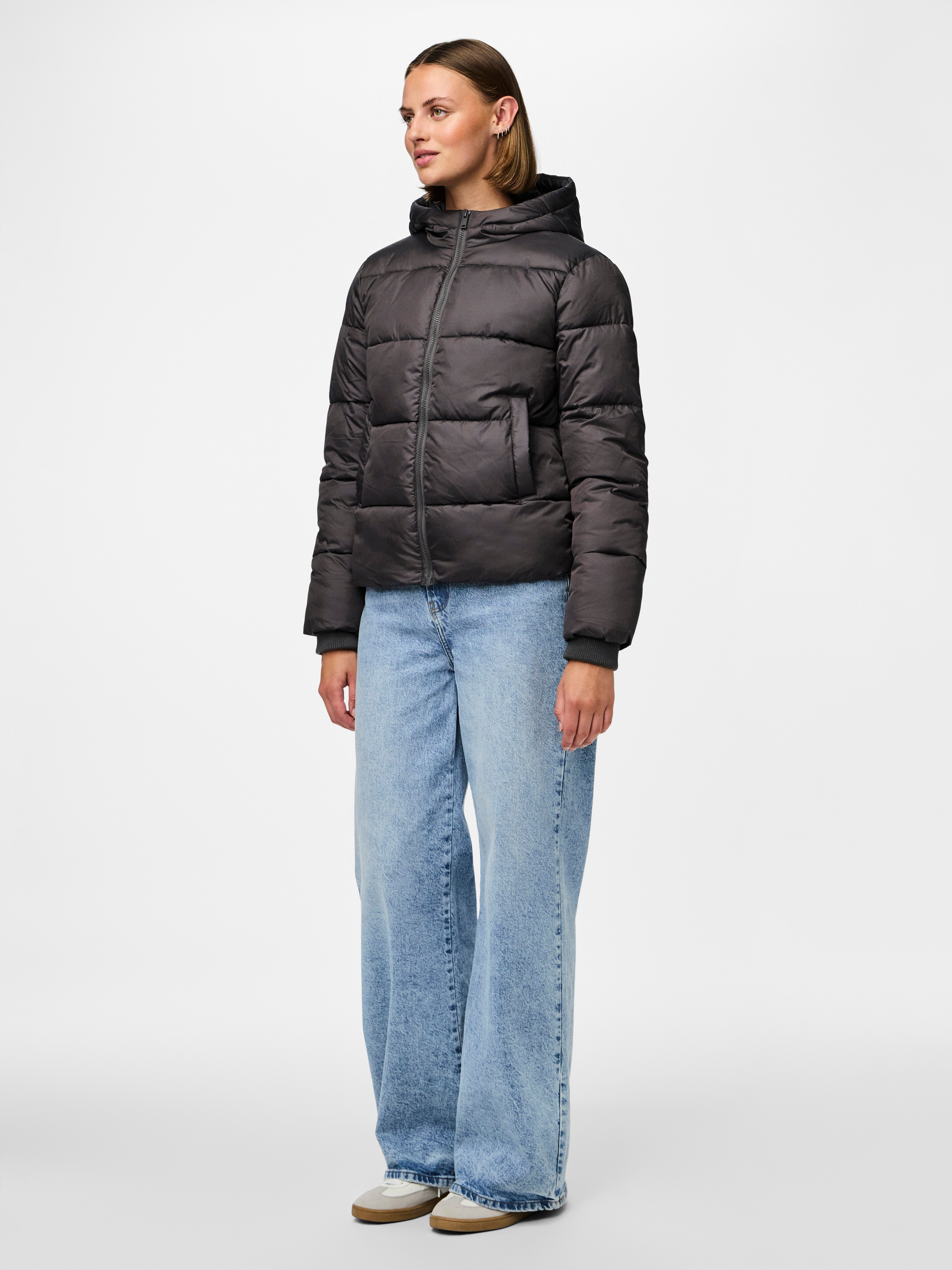 pieces Steppjacke PCBEE NEW SHORT PUFFER JACKET NOOS BC Kunstfaser