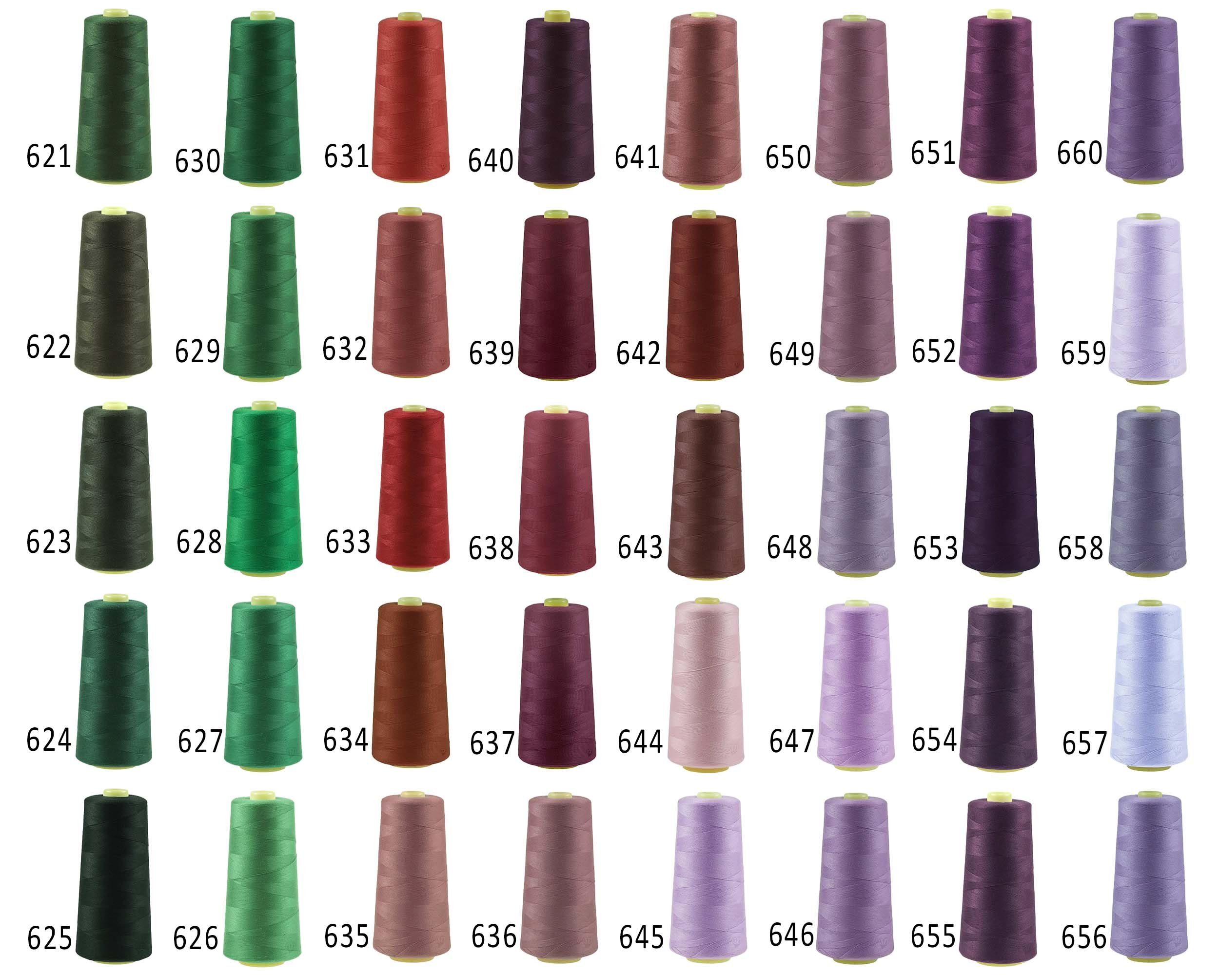 Thumbnail - maDDma 4572m Qualitäts Overlock-Garn Overlock-Nähgarn Polyestergarn Overlockgarn, 4572 m, A650 pastellviolett