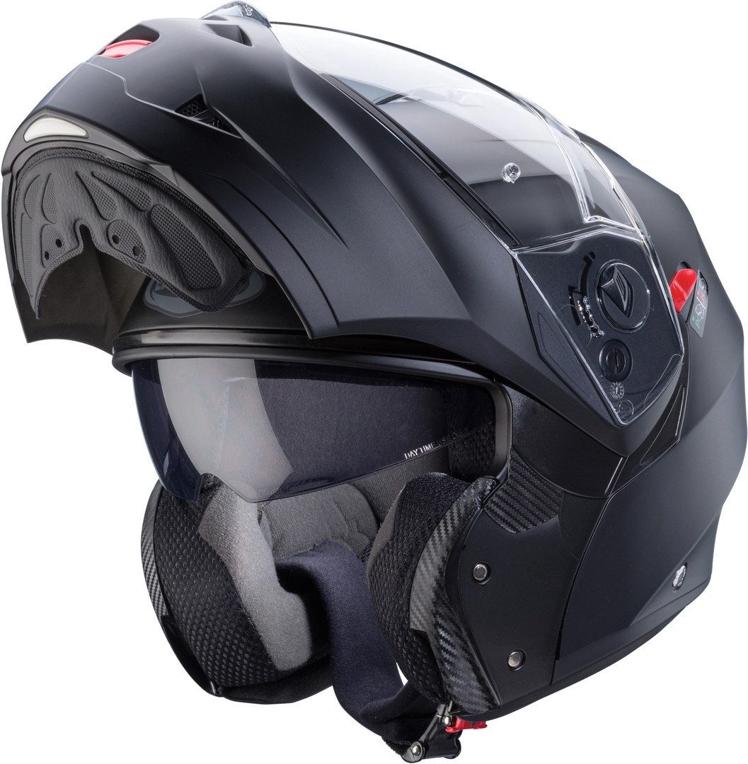Caberg Motorradhelm Duke X Klapphelm, vorbereitet für Kommunikationssystem,integriertes Sonnenvisier