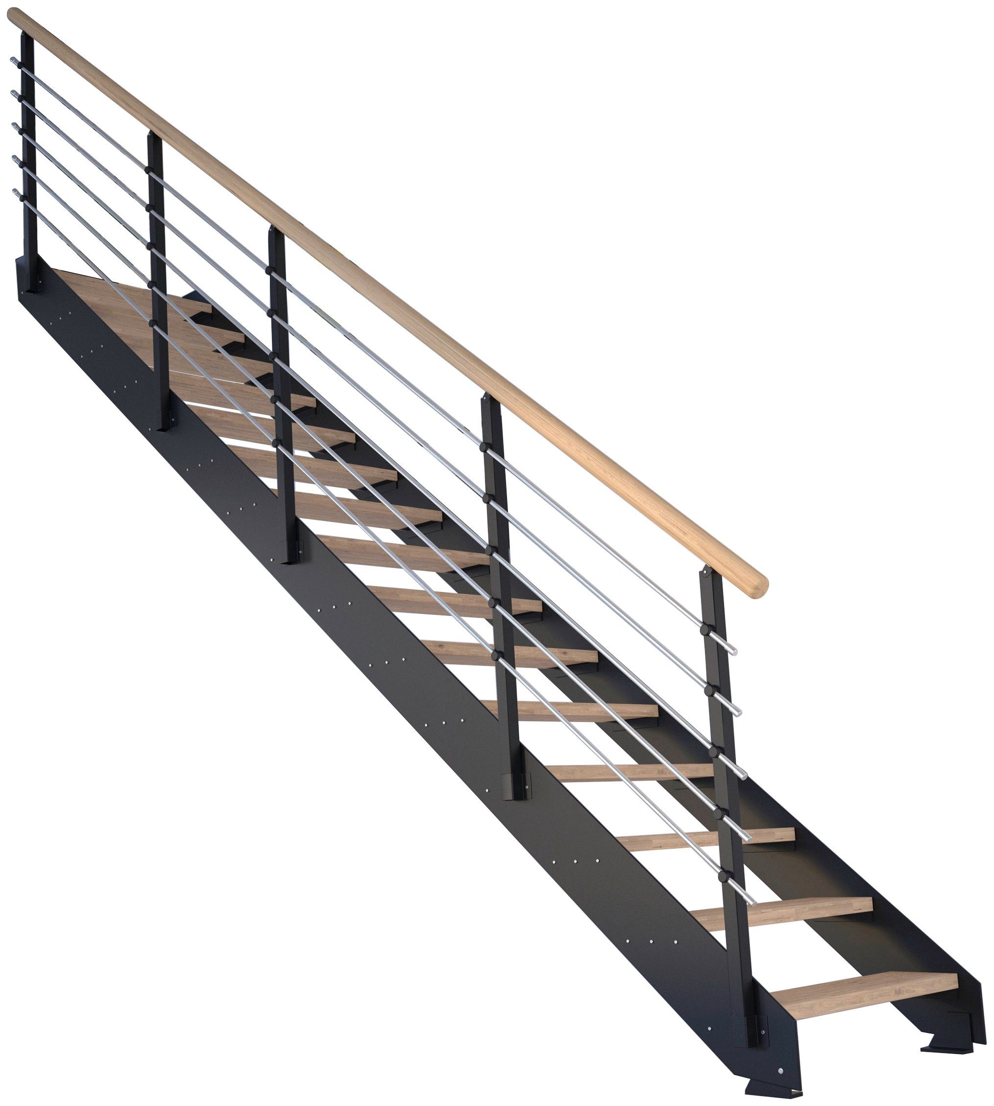 Starwood Systemtreppe Geteilte Metall, offen, Stufen Kos