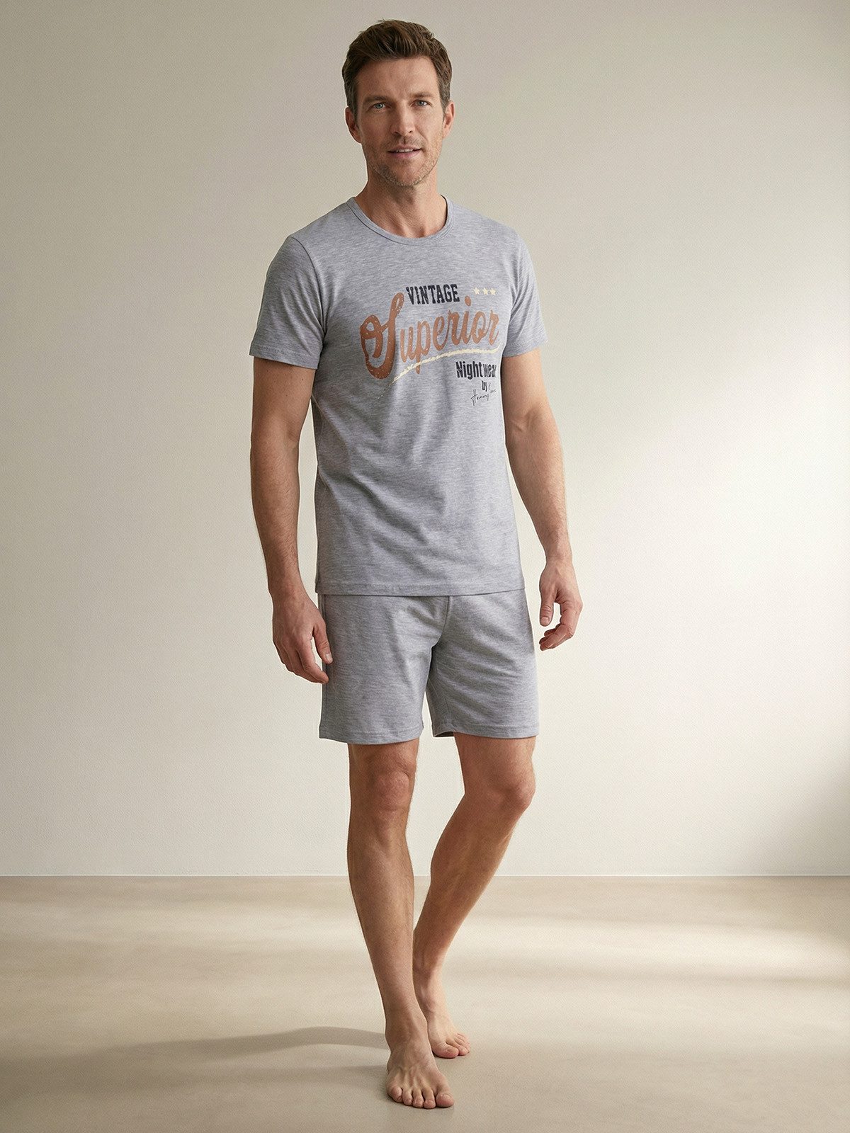 Henry Terre Shorty Paul Nightwear Herren kurzarm Pyjama Set M - 5XL