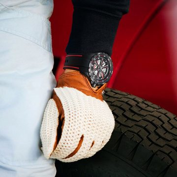 DEESIO Mechanische Uhr Mechanische Uhr für Männer mit Gravur, Handaufzug, (set, Sophisticated Sport Quarzuhr Chronograph Herren-Uhren), vollständig ausgehöhltes Design, automatisches Uhrwerk