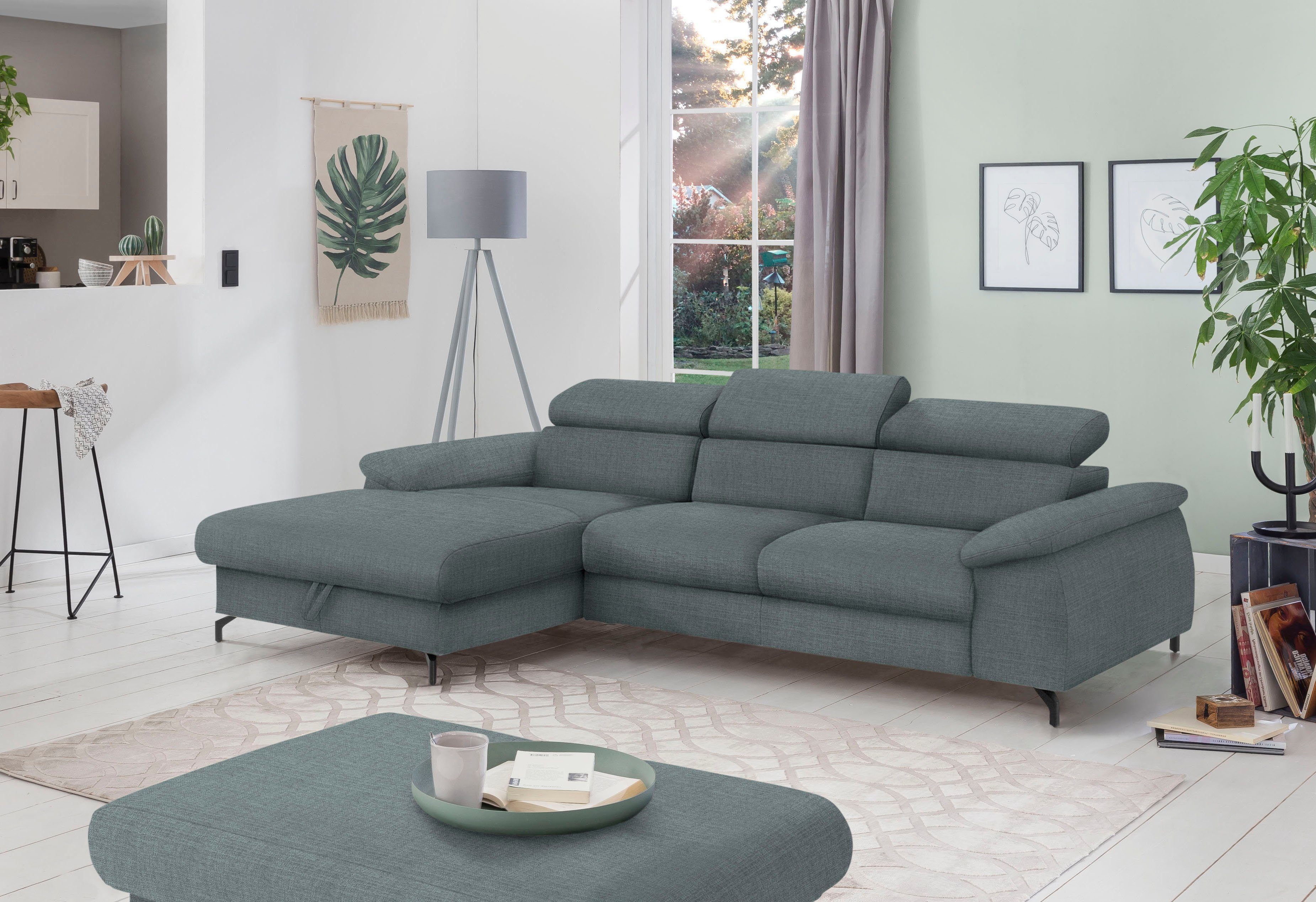 COTTA Ecksofa Kitty L-Form, mit Kopfteilverstellung, günstig online kaufen