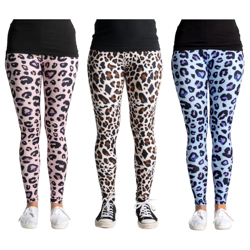 Leggings Leo Line – 3er-Set Leggings im angesagten Leoparden-Design