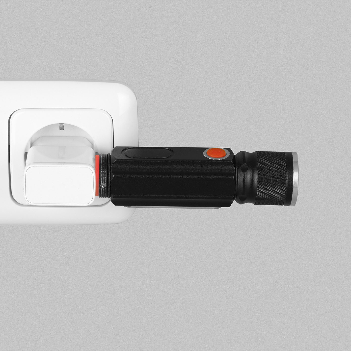 MAXXMEE Akku-Taschenlampe LED 4 Leuchtmodi Minitaschenlampe Schlaufe IP44 USB