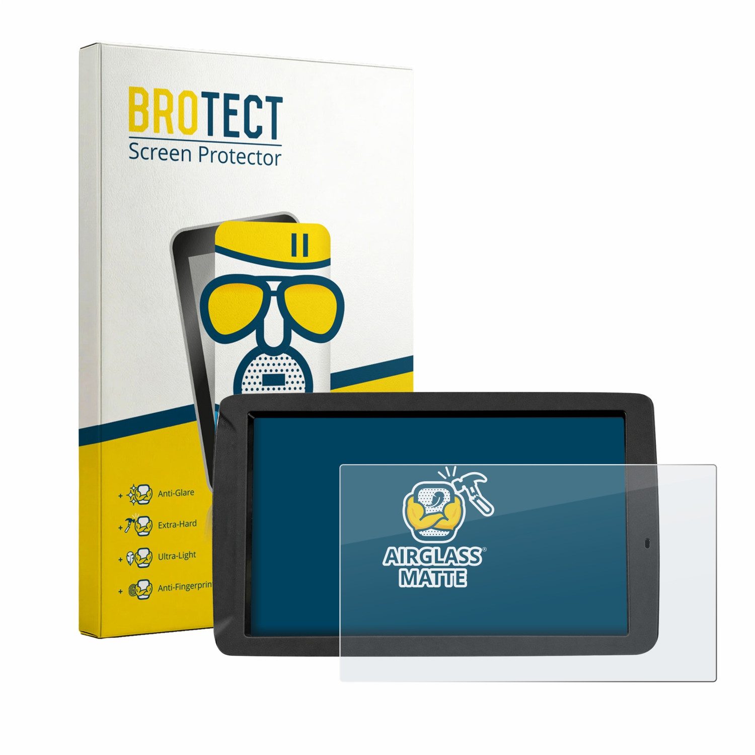 BROTECT Displayschutzglas Folie für BMW Motorrad Navigator V 5, Schutzfolie Glas Panzer Display Schutz matt