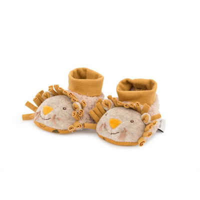 Moulin Roty Babyschühchen Löwe 0-6 m Babyschuhe Stoffschuhe Krabbelschuh