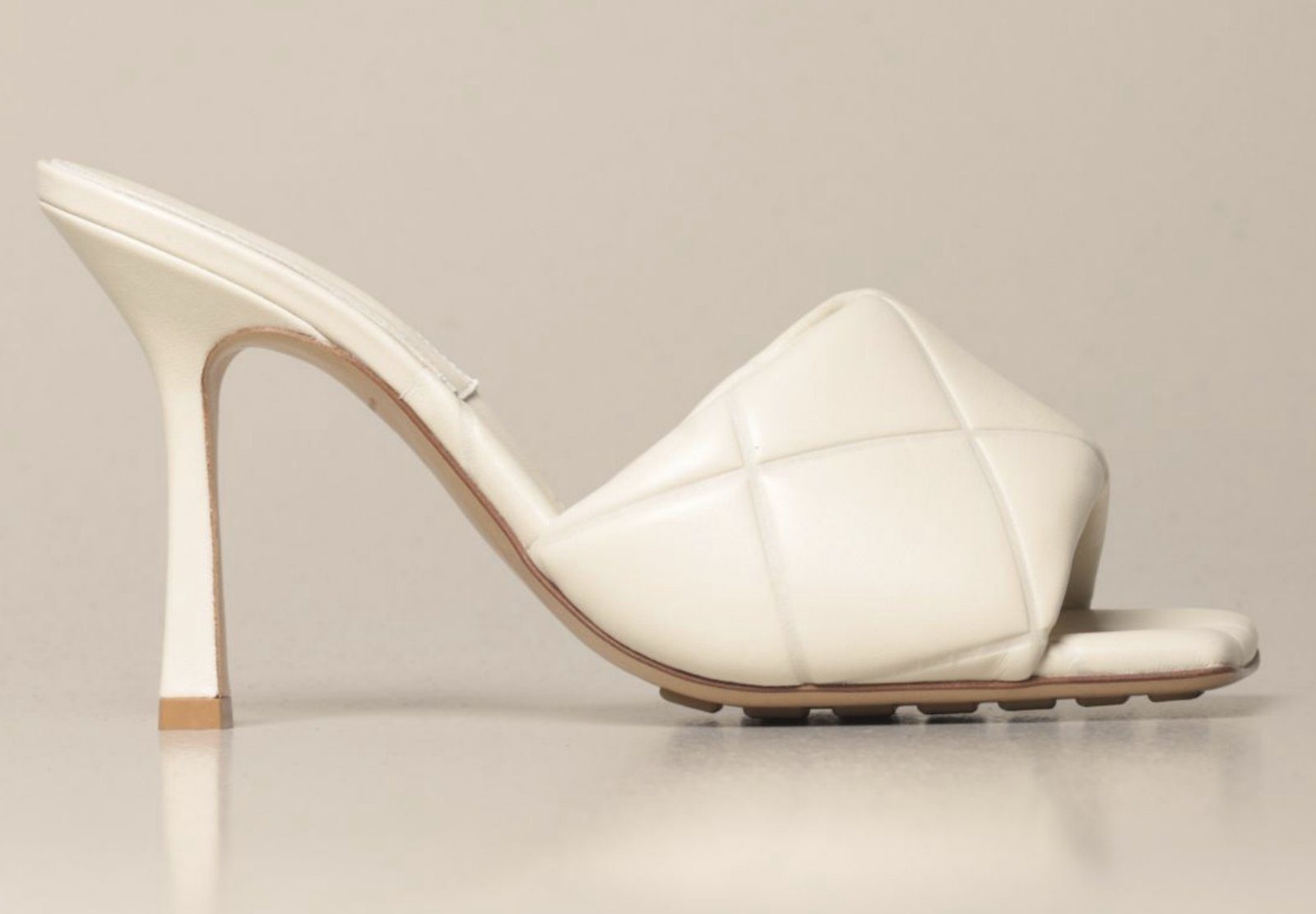 BOTTEGA VENETA Lido Padded Pantoletten Mules Sandalen High-Heel-Pumps
