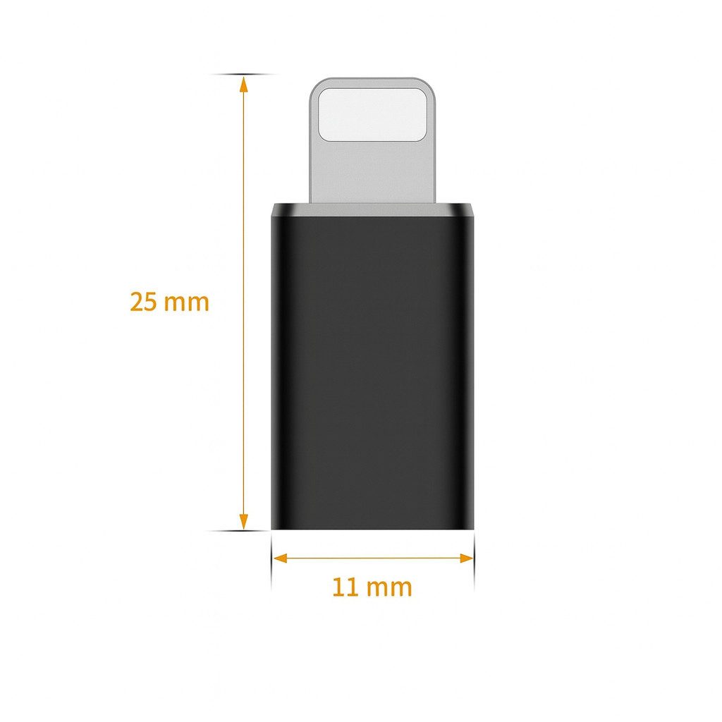 Alpha Electronics USB C auf Iphone Adapter USB-Adapter Lightning zu USB-C-Buchse auf iOS-Stecker, 0 cm, Datenübertragung, Typ c Adapter