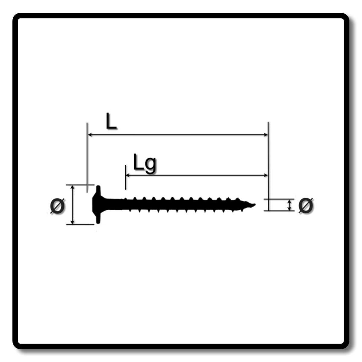 Terrassenschraube 8,0 HI.FORCE T40 (0251010801005) WIROX T-STAR Torx x Tellerkopfschraube 4CUT 100 SPAX Vollgewinde 50 mm SPAX plus Stk.