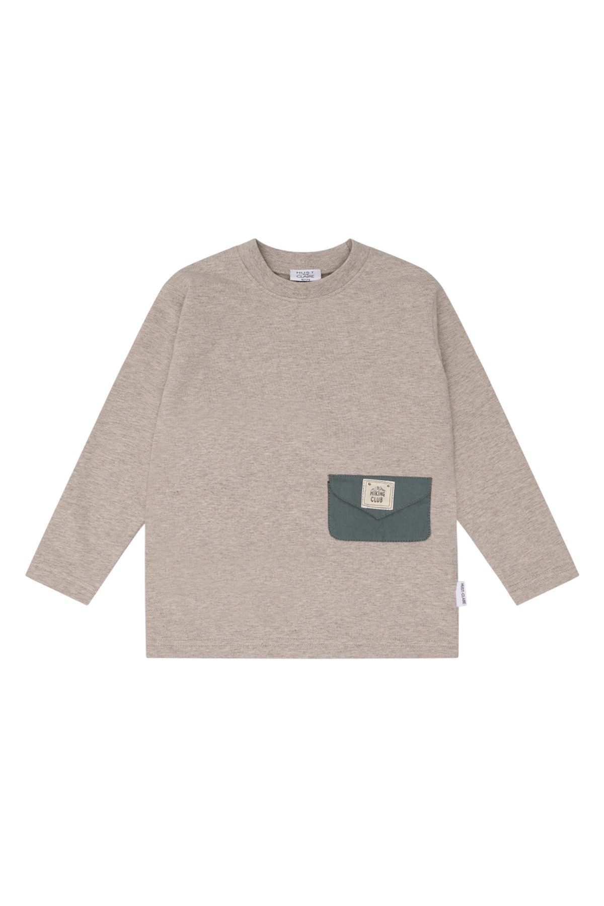 Hust & Claire Langarmshirt HCAnton Backpack (1-tlg) Jungen Langarmshirt HCAnton Backpack in Beige Melange