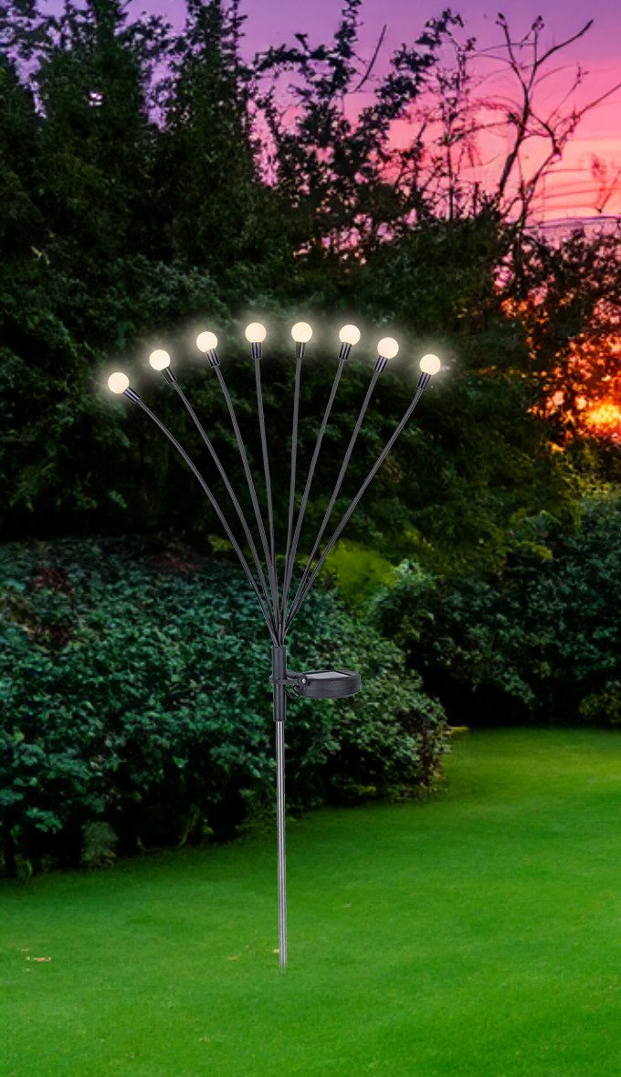 GLOBO LIGHTING LED Solarleuchte "SOLAR", 8 flammig, Leuchtmittel LED-Modul günstig online kaufen