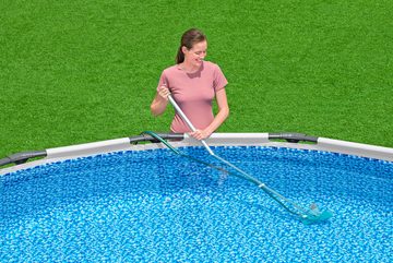 Bestway Poolbodensauger Poolpflege Basis-Set mit Venturi-Sauger & Kescher für Poolgrößen bis