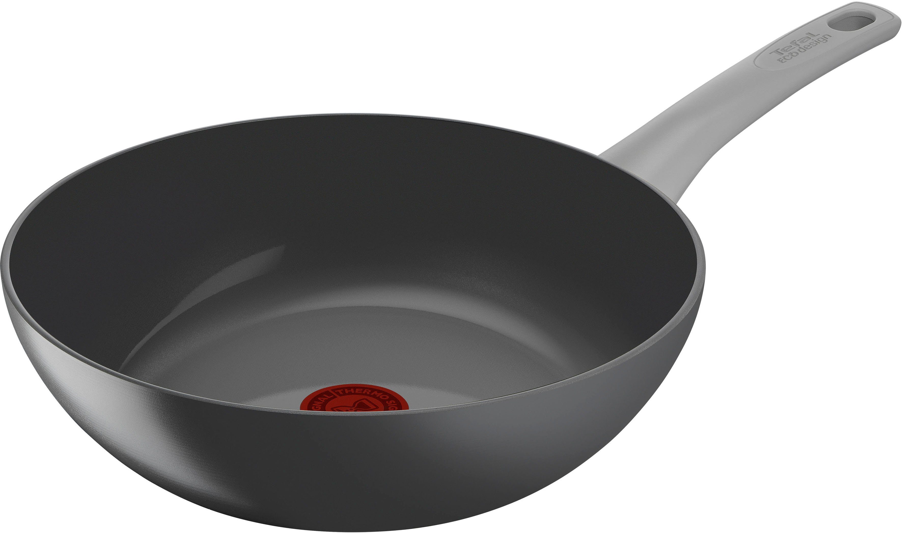 Tefal Wok Renew On, Aluminium (1-tlg), umweltfreundlich, recycelt, Thermo-Signal, Ø 28 cm, Induktion