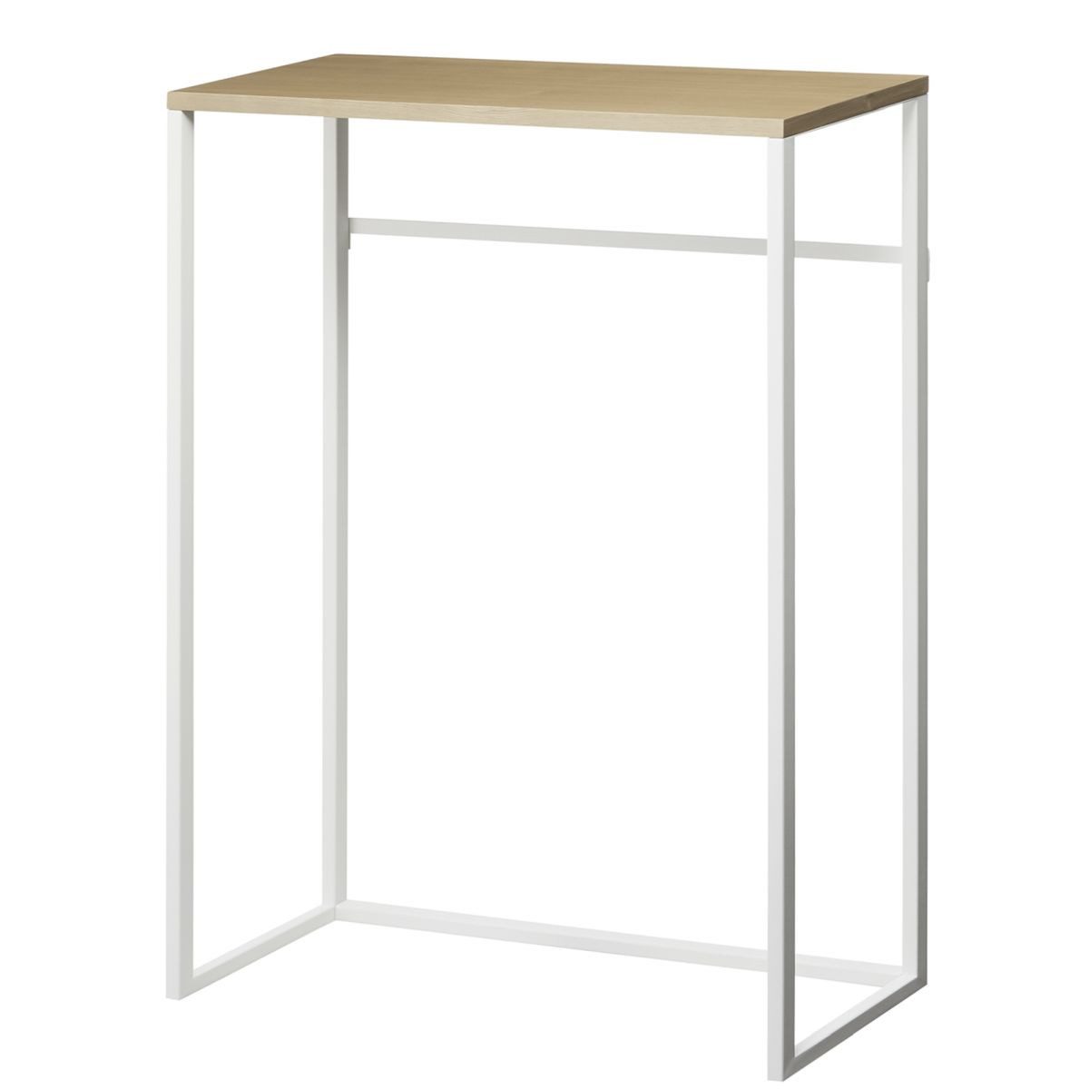 Yamazaki Konsolentisch "Tower" 60cm breit platzsparend, Beistelltisch schmal, Flurtisch, 60x80x18cm, Ablage aus Holz