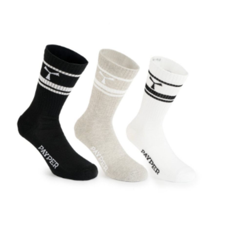 PAYPER Basicsocken MICHAEL (Multipack, 6-teilig (3 Paar) Bio-Baumwolle