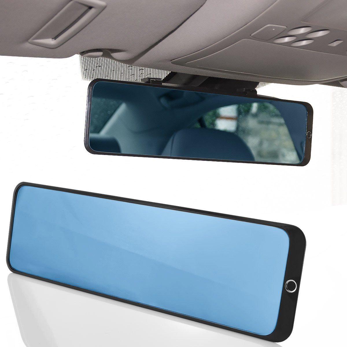 MidGard Autospiegel Panorama Rückspiegel blendfrei, Blendschutz  KFZ-Innenspiegel, Aufsatz (1-St)