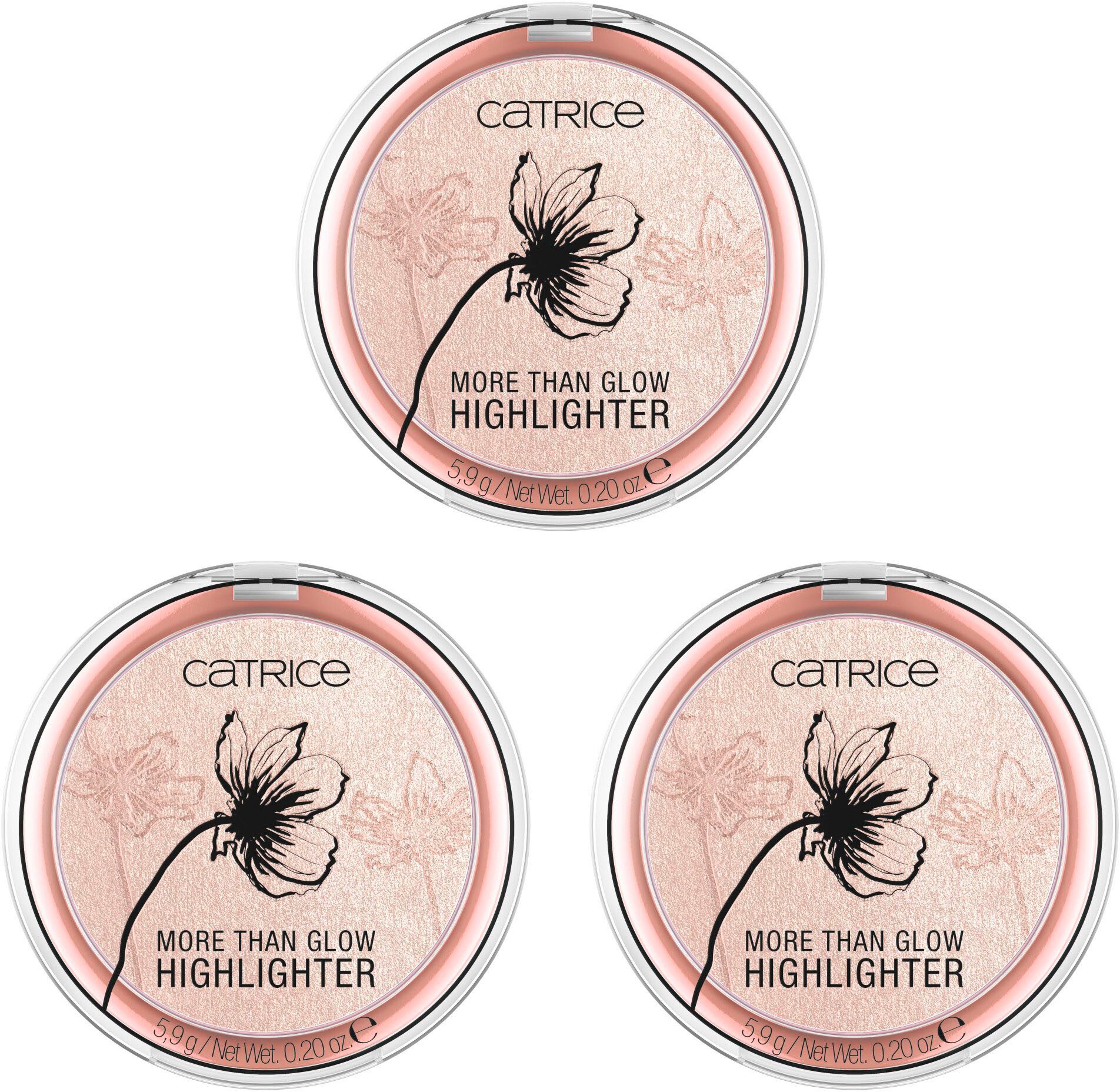 Catrice Highlighter More Than Glow Highlighter, 3-tlg.